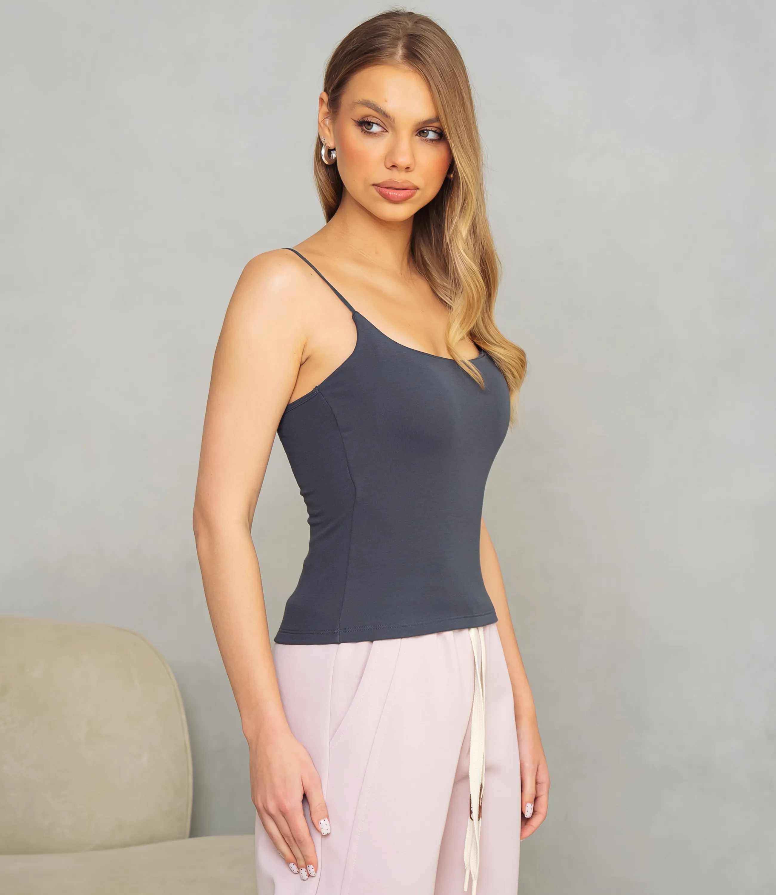 Топ #КТ55567, графит - фото 2