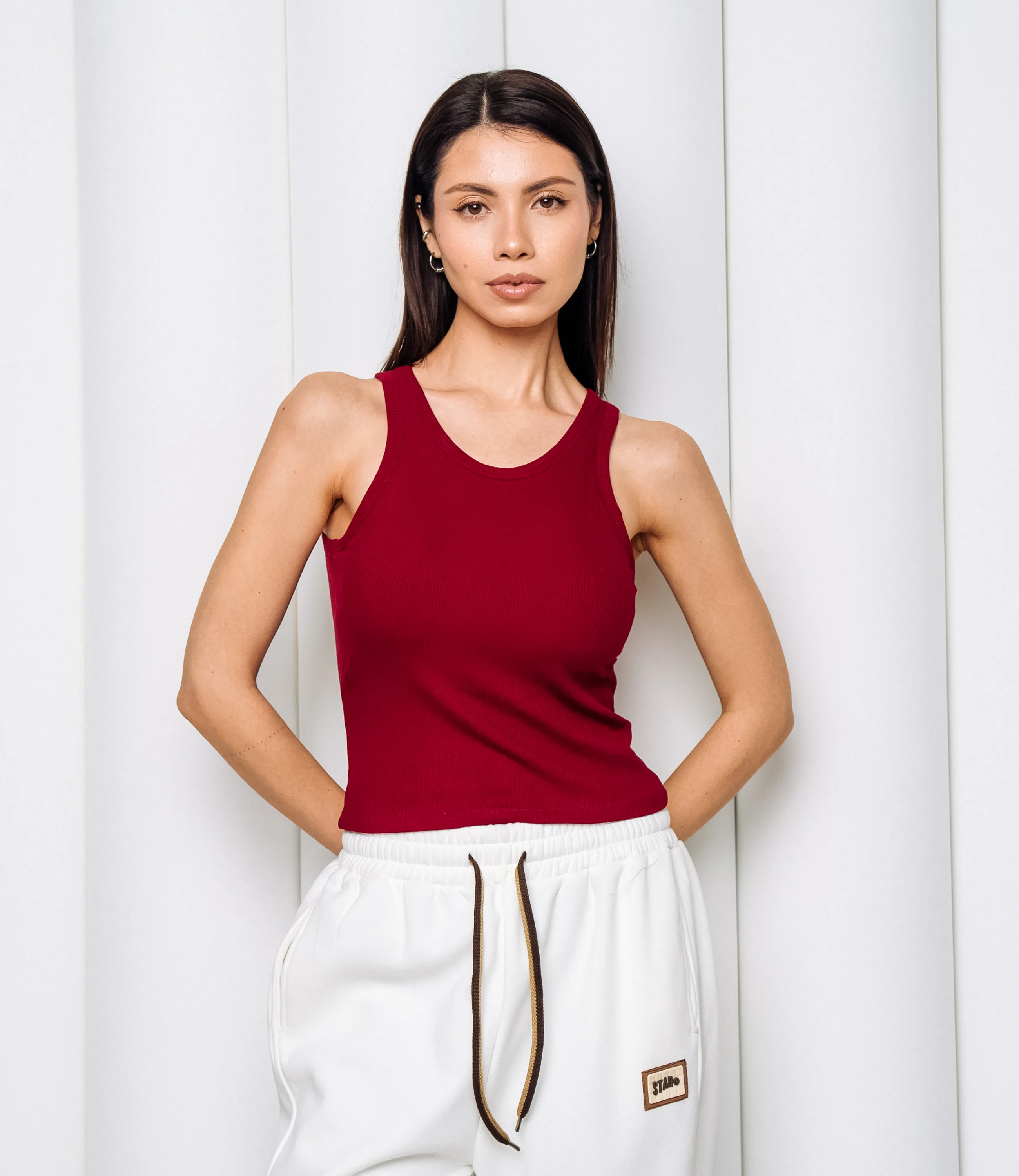 Топ #КТ2705, бордовый - фото 1