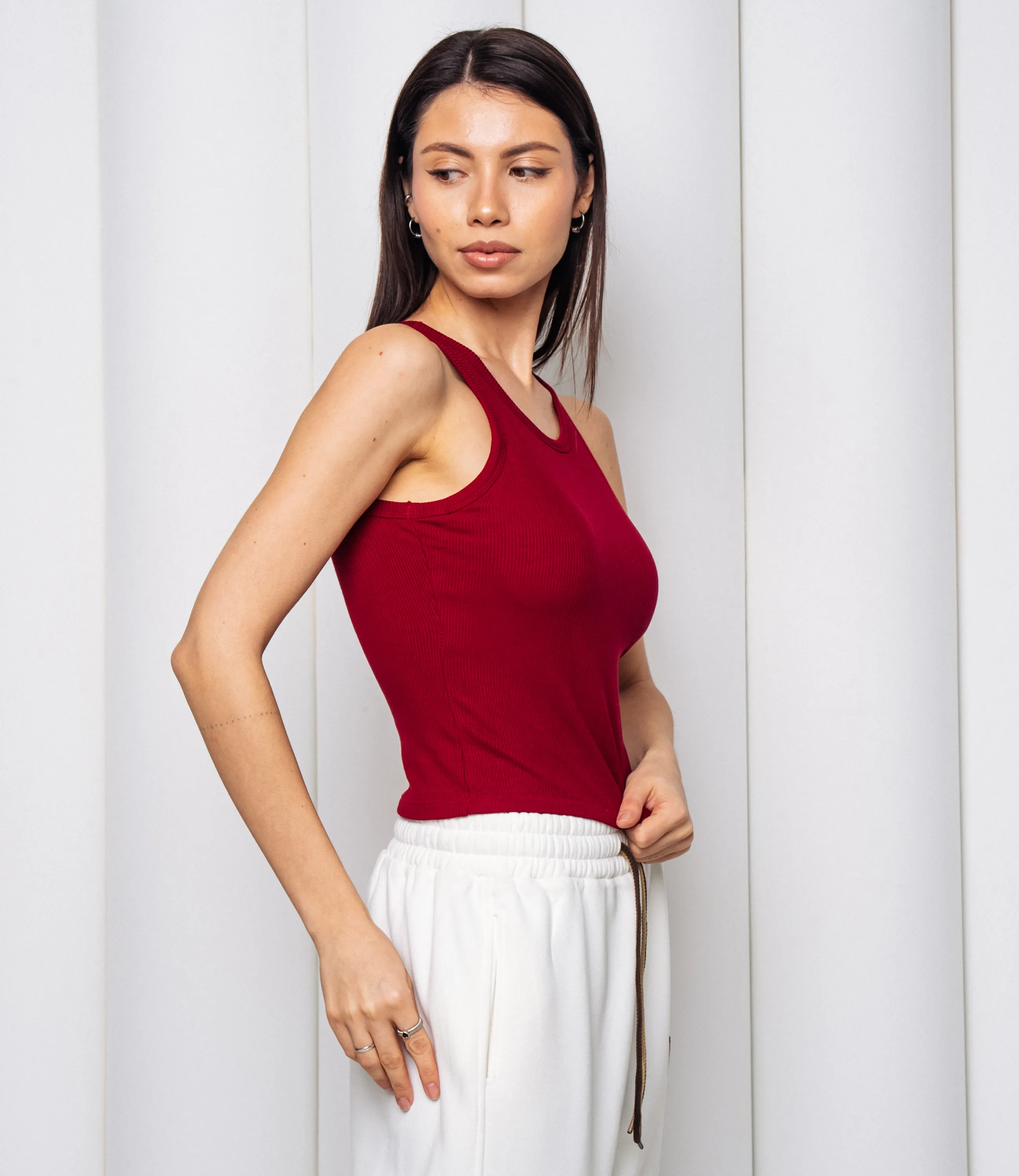 Топ #КТ2705, бордовый - фото 2