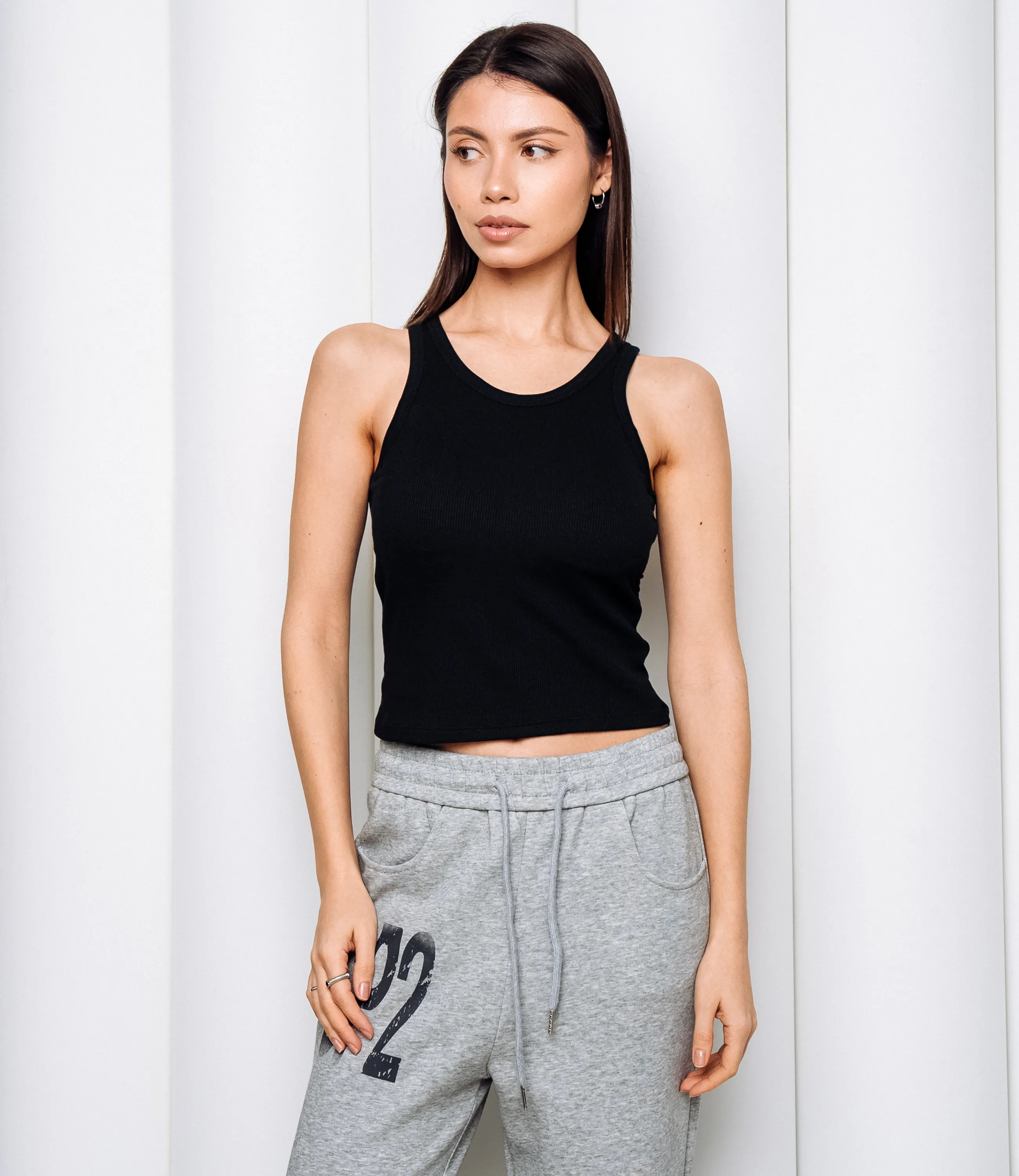 Топ #КТ2705, чёрный - фото 1