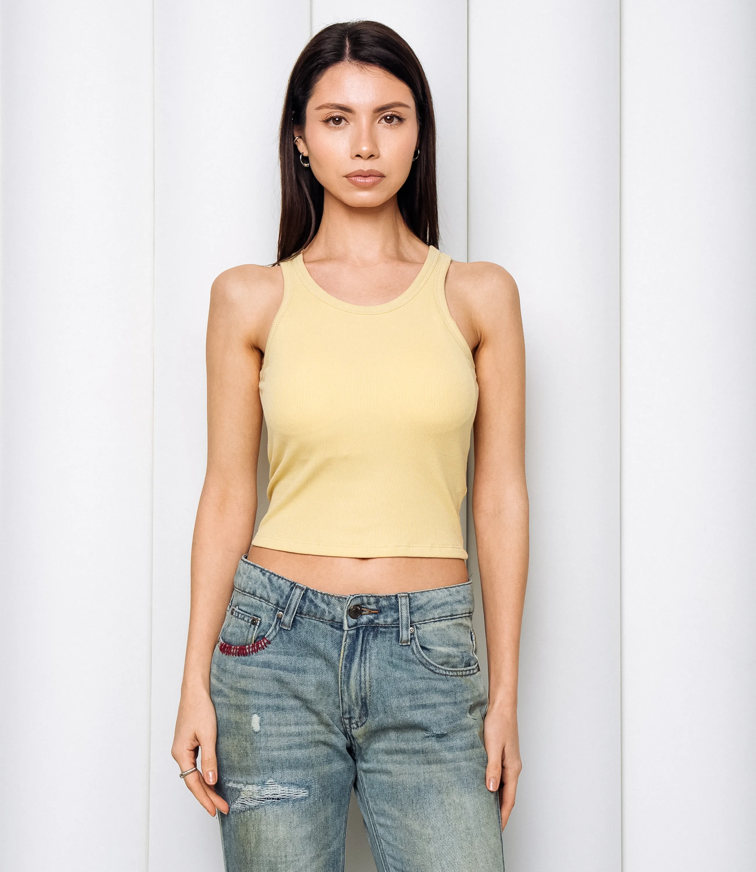 Топ #КТ2705, горчичный - фото 1