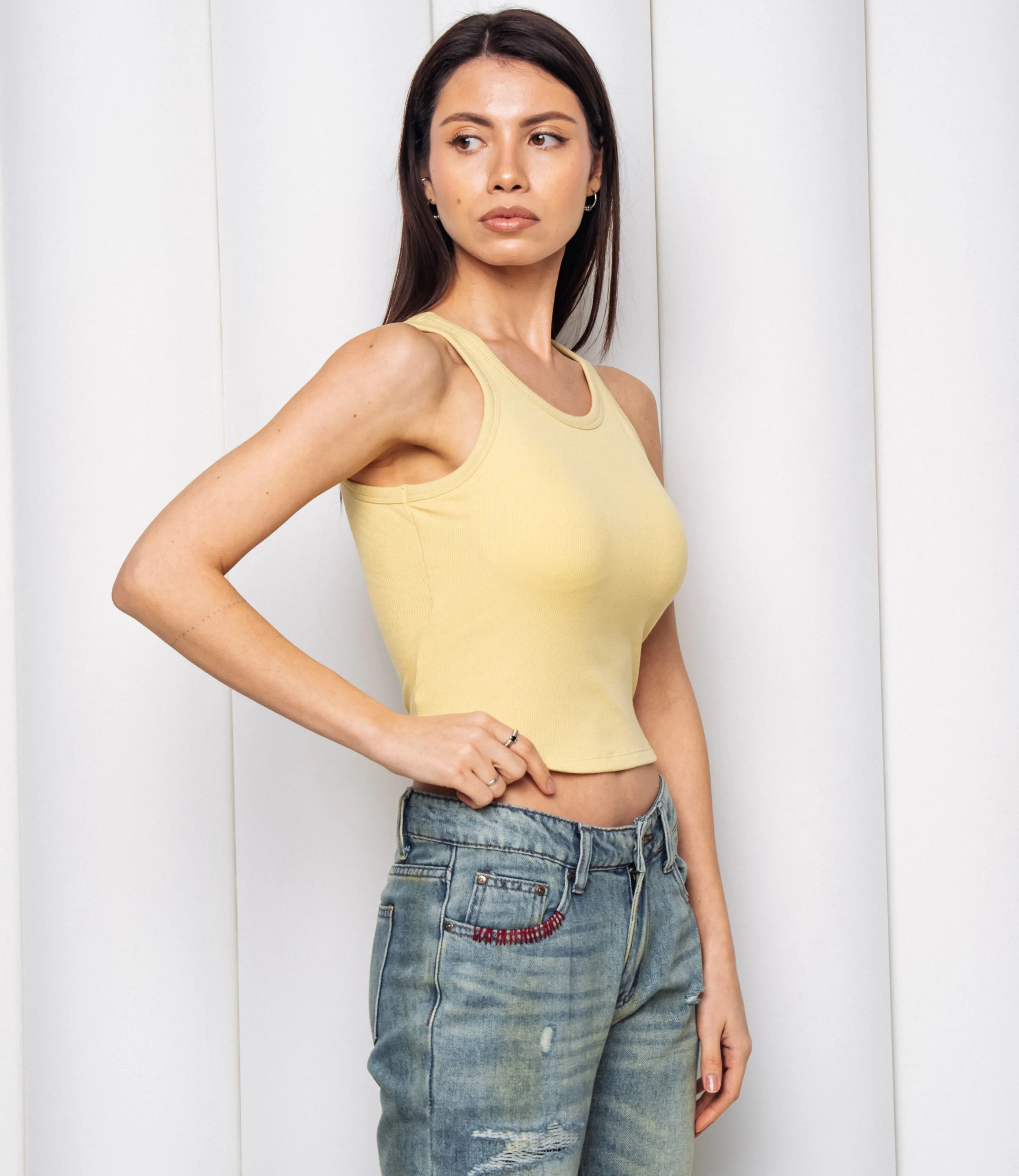 Топ #КТ2705, горчичный - фото 2