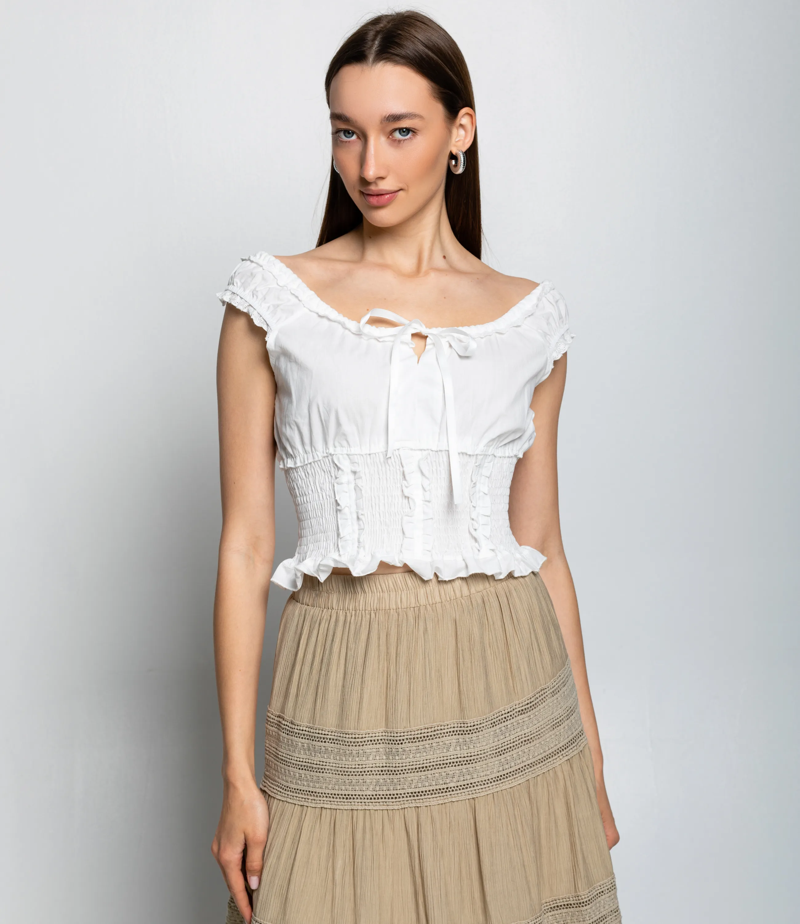 Топ #КТ8100 (2), белый - фото 1