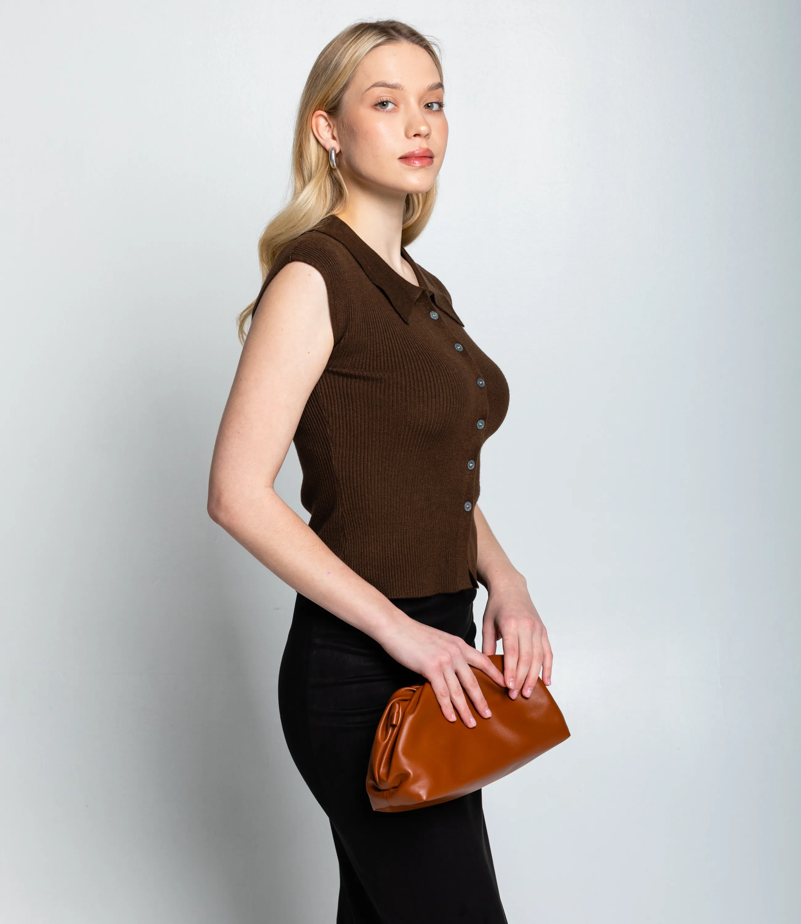 Топ #КТ060 (1), шоколадный - фото 2