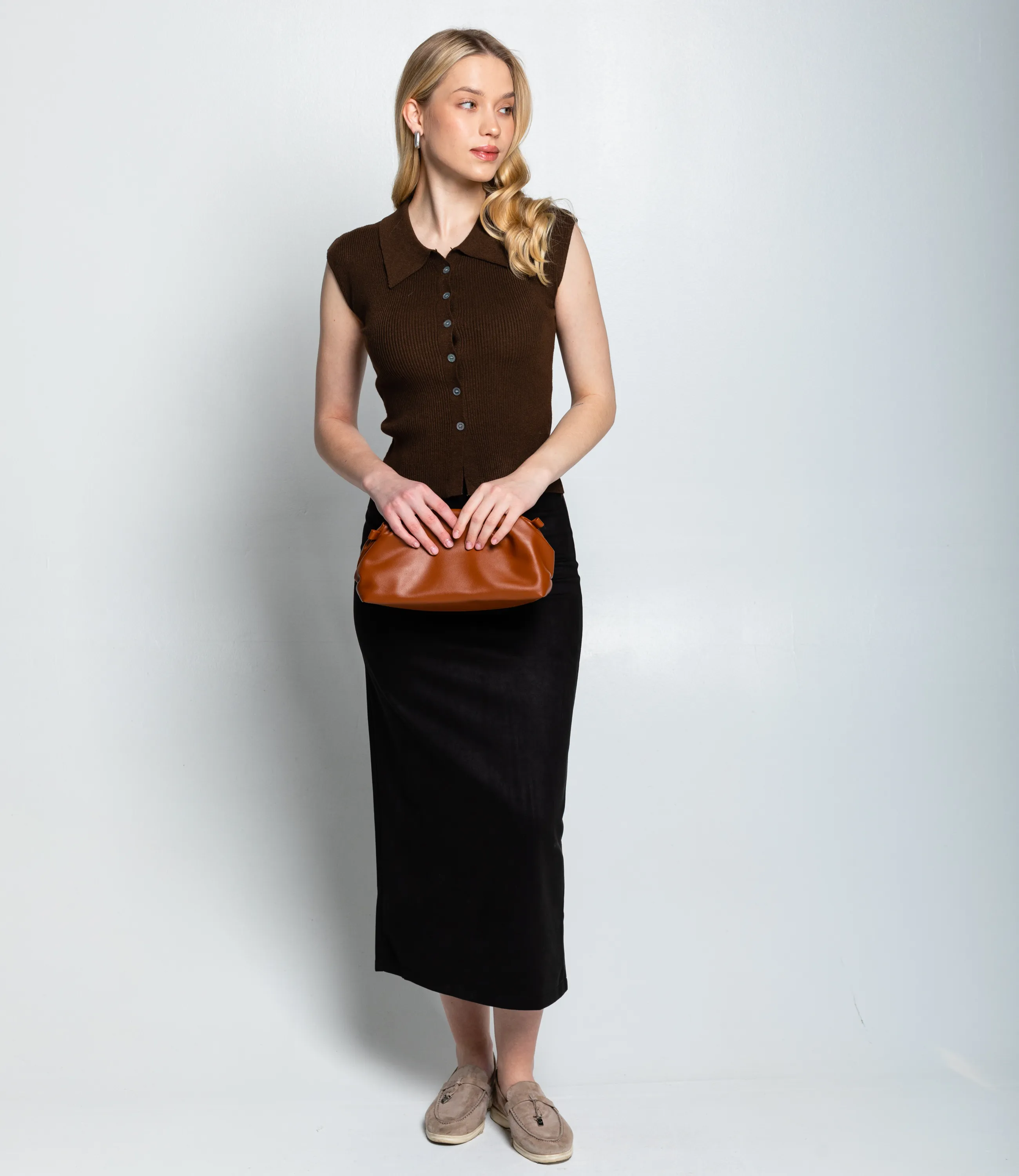 Топ #КТ060 (1), шоколадный - фото 4