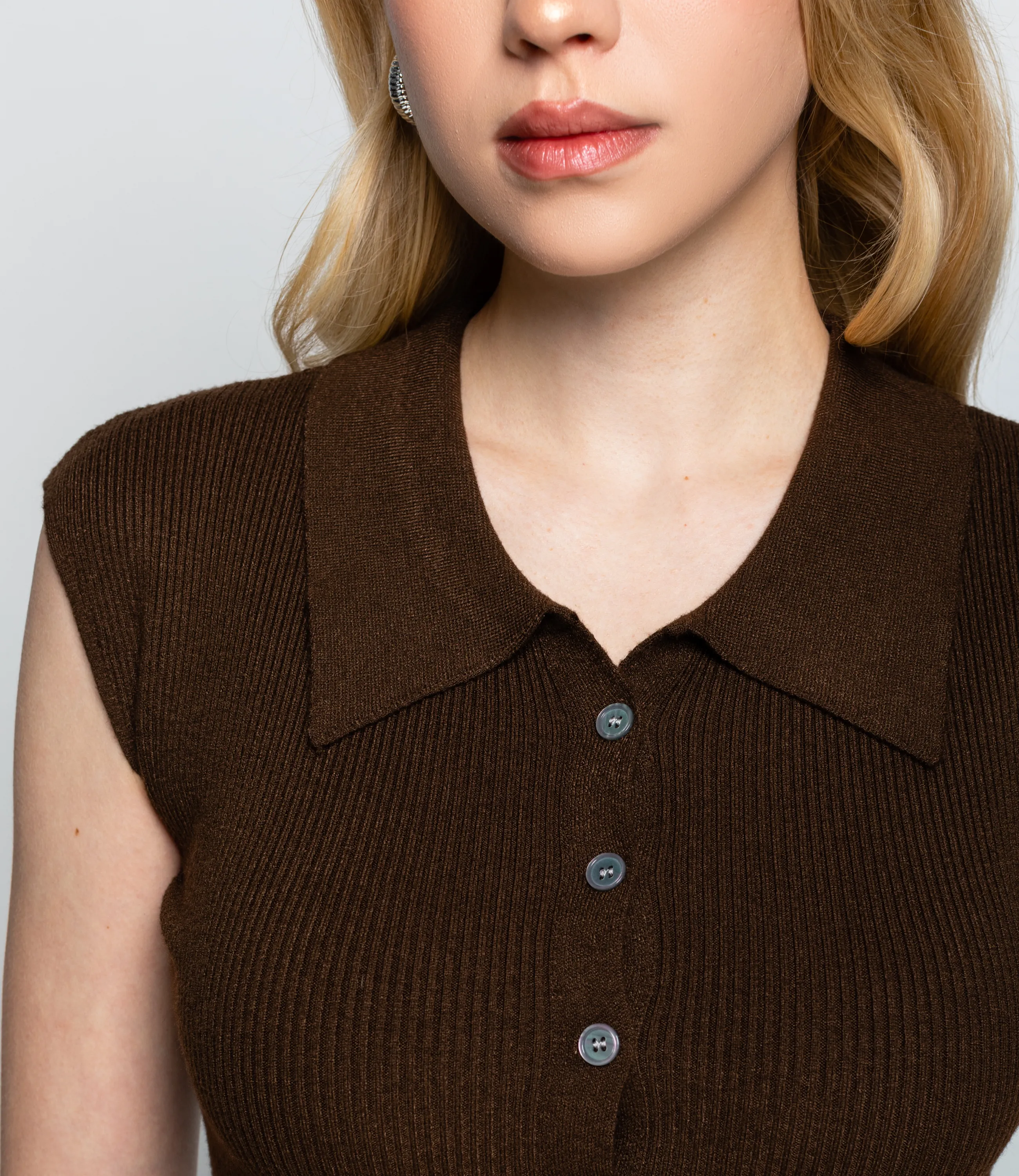 Топ #КТ060 (1), шоколадный - фото 5