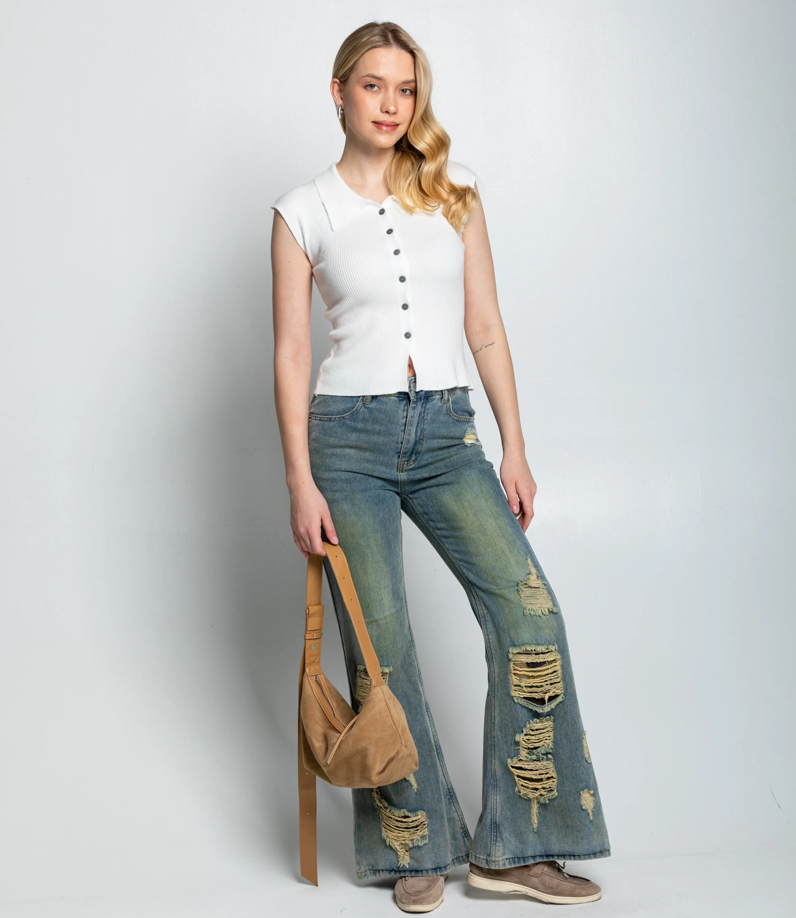 Топ #КТ060 (1), белый - фото 4