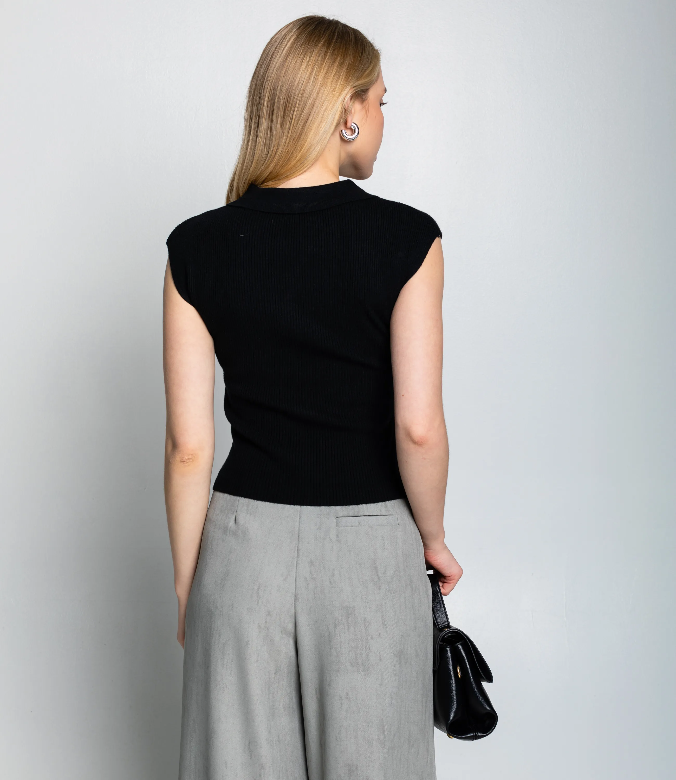 Топ #КТ060 (1), чёрный - фото 3