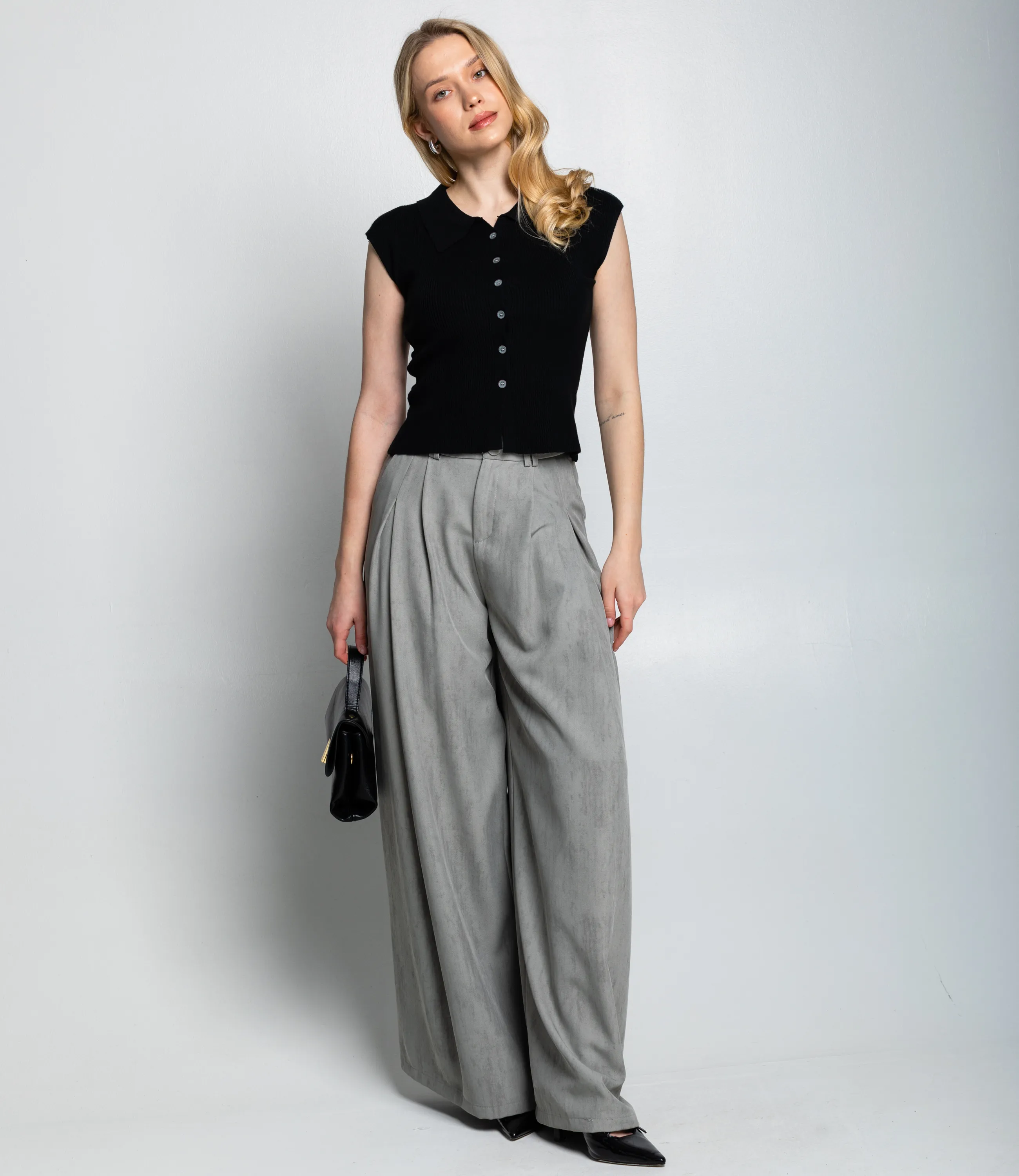 Топ #КТ060 (1), чёрный - фото 4