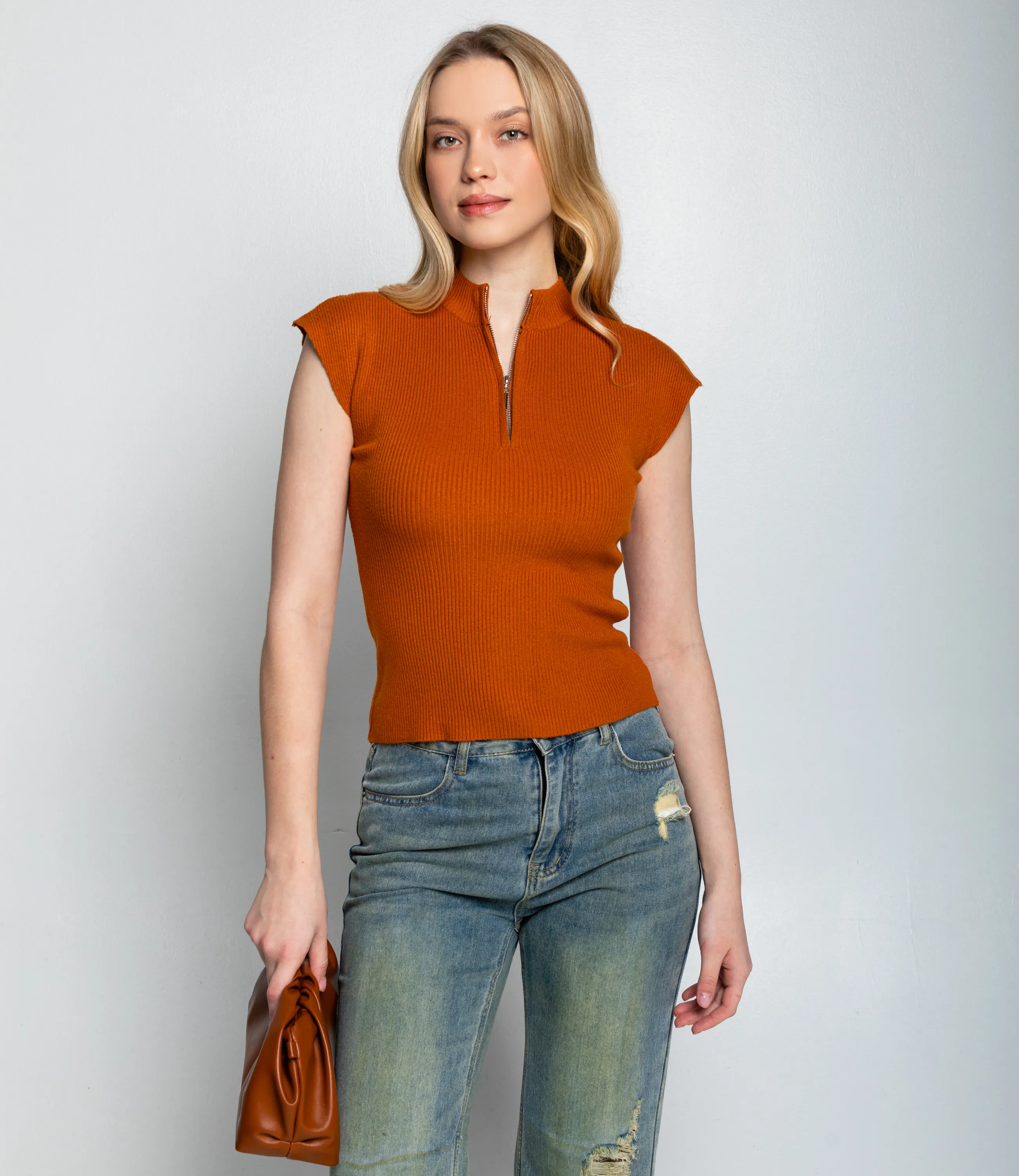 Футболка #КТ082 (1), терракотовый - фото 1