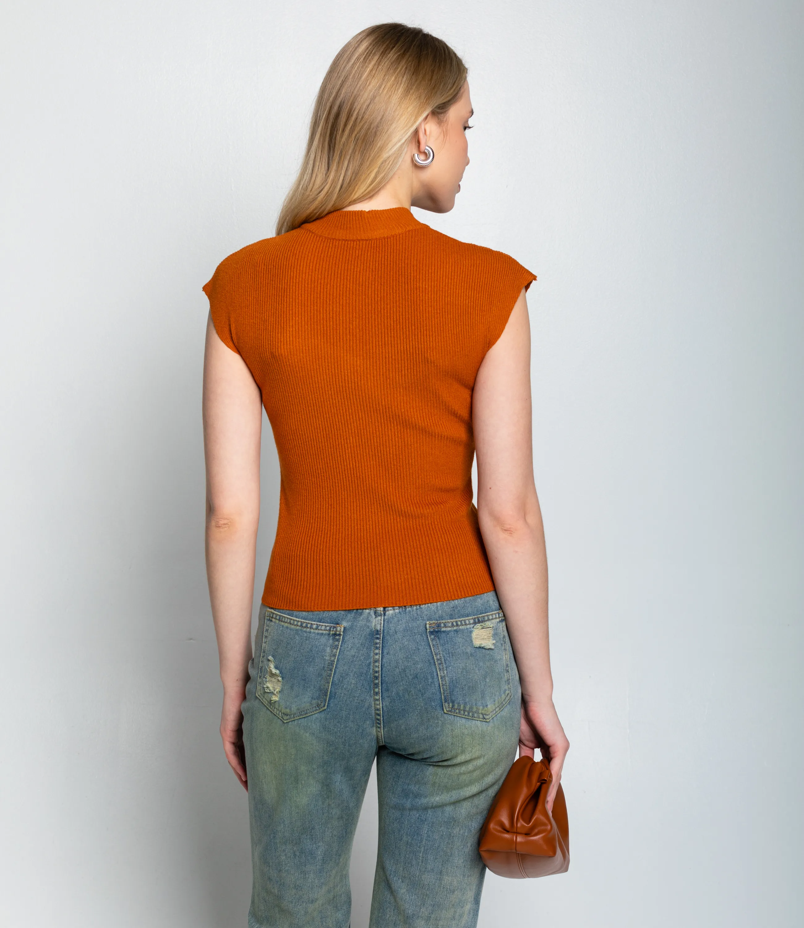 Футболка #КТ082 (1), терракотовый - фото 3