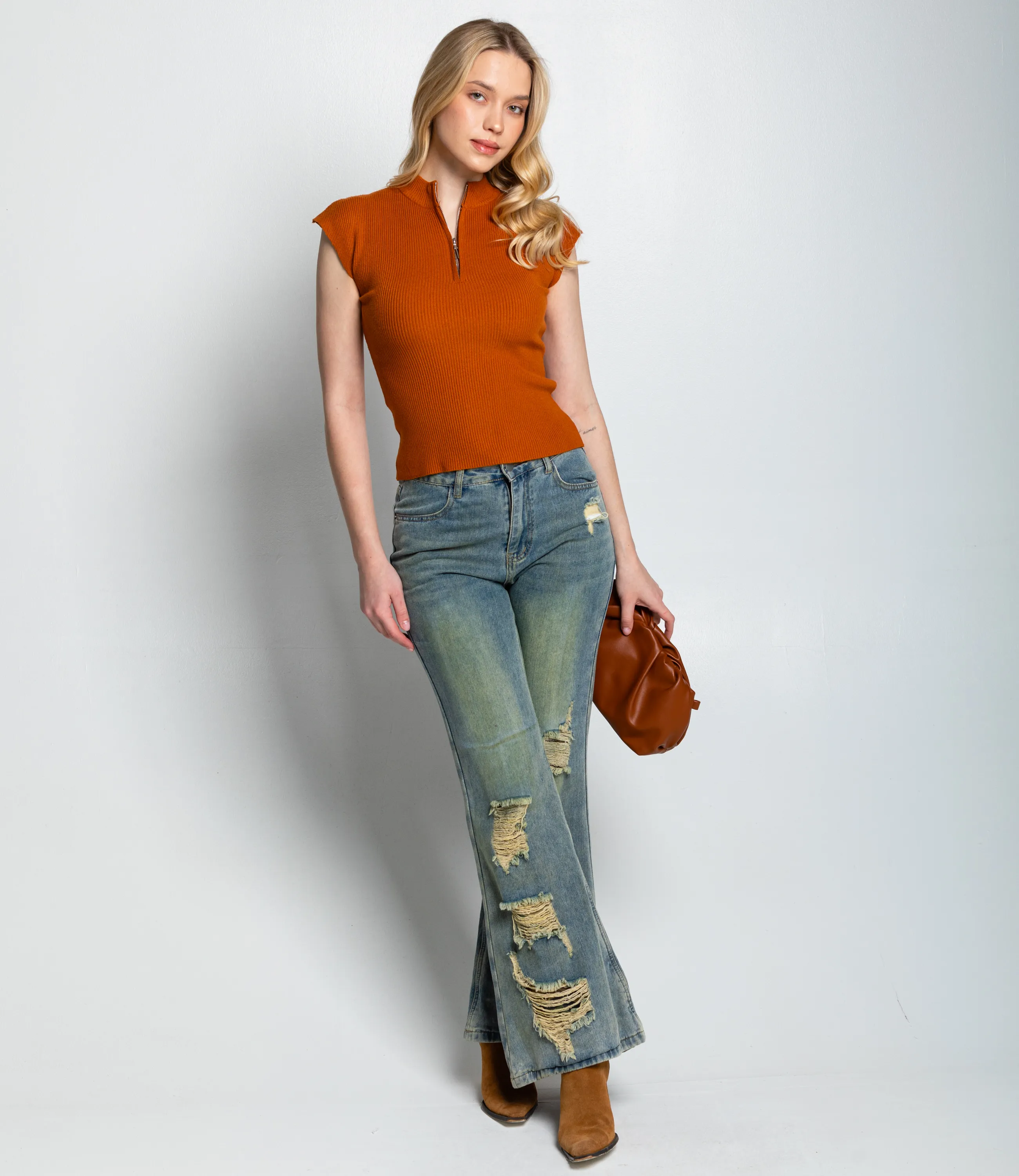 Футболка #КТ082 (1), терракотовый - фото 4