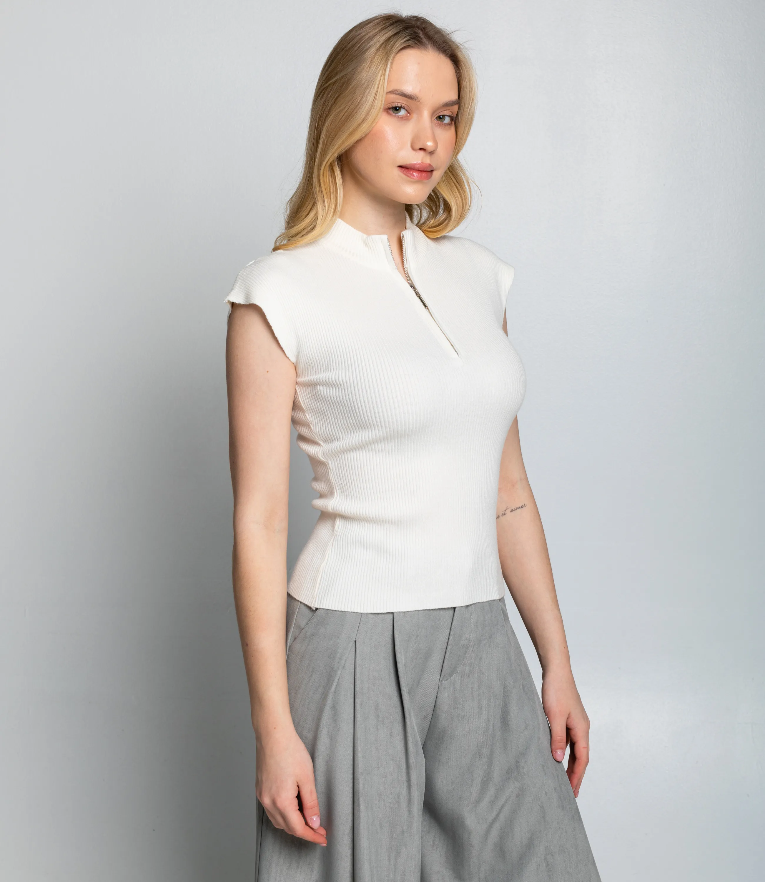 Футболка #КТ082 (1), кремовый - фото 2