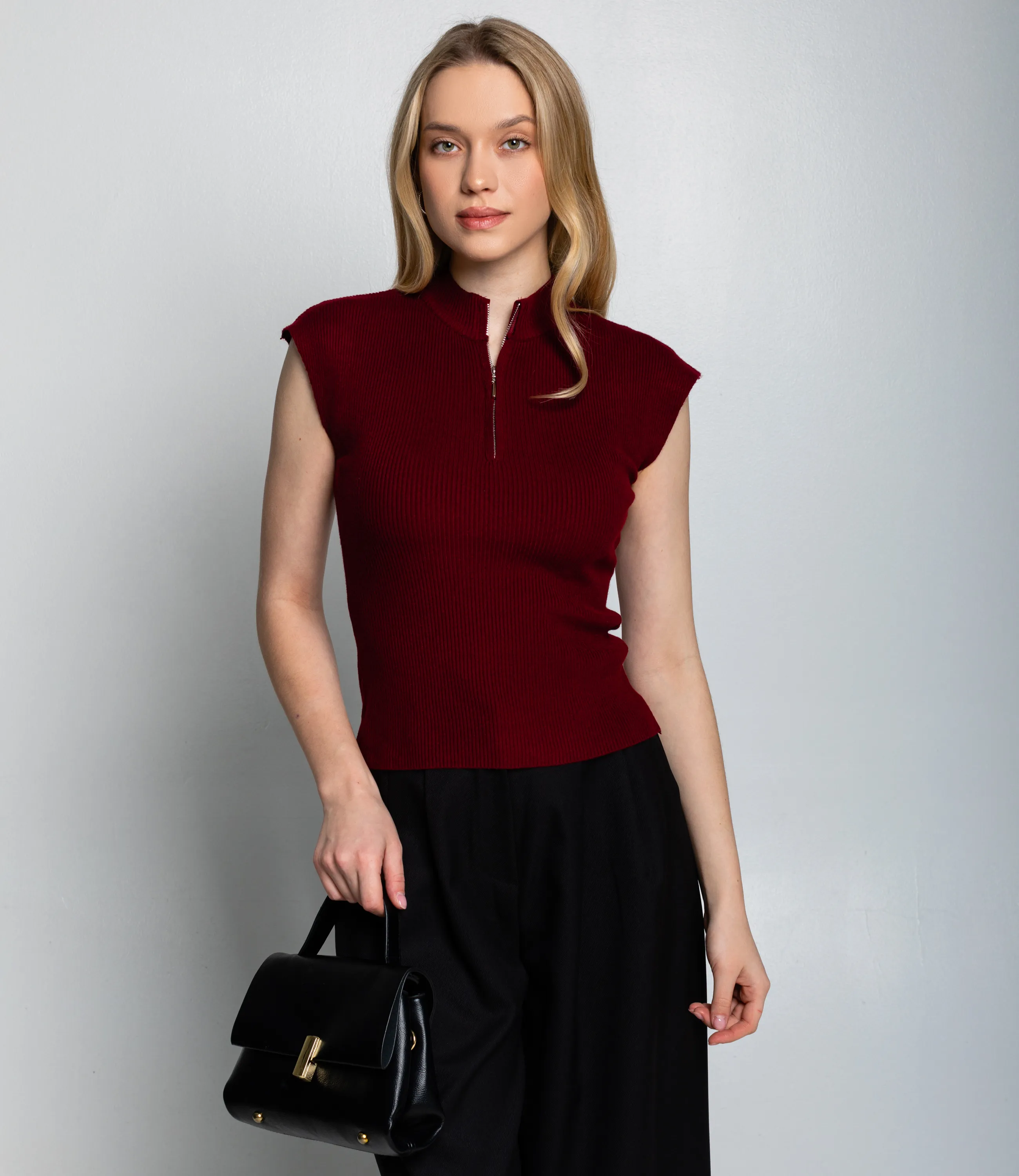 Футболка #КТ082 (1), бордовый - фото 1