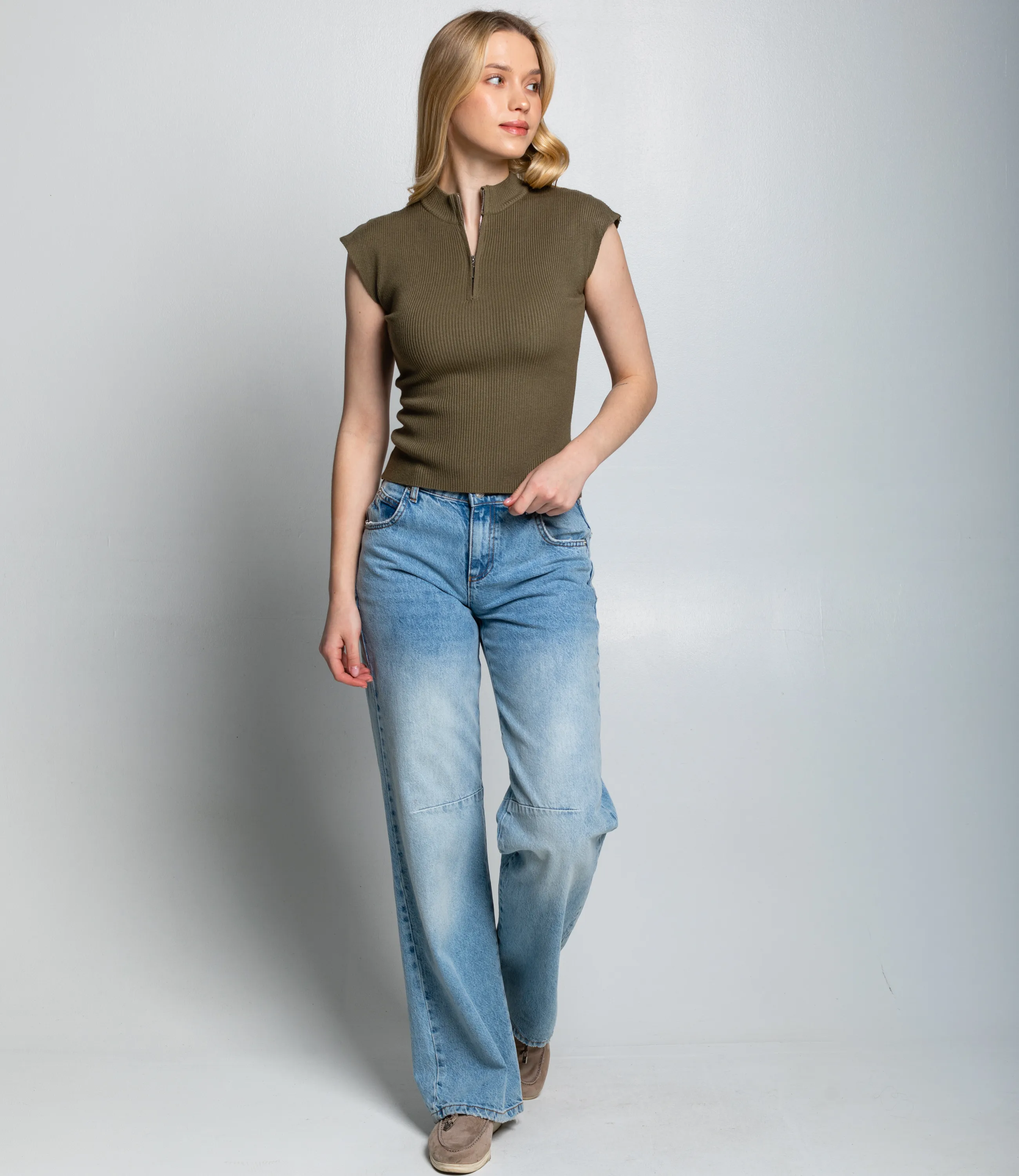 Футболка #КТ082 (1), хаки - фото 4