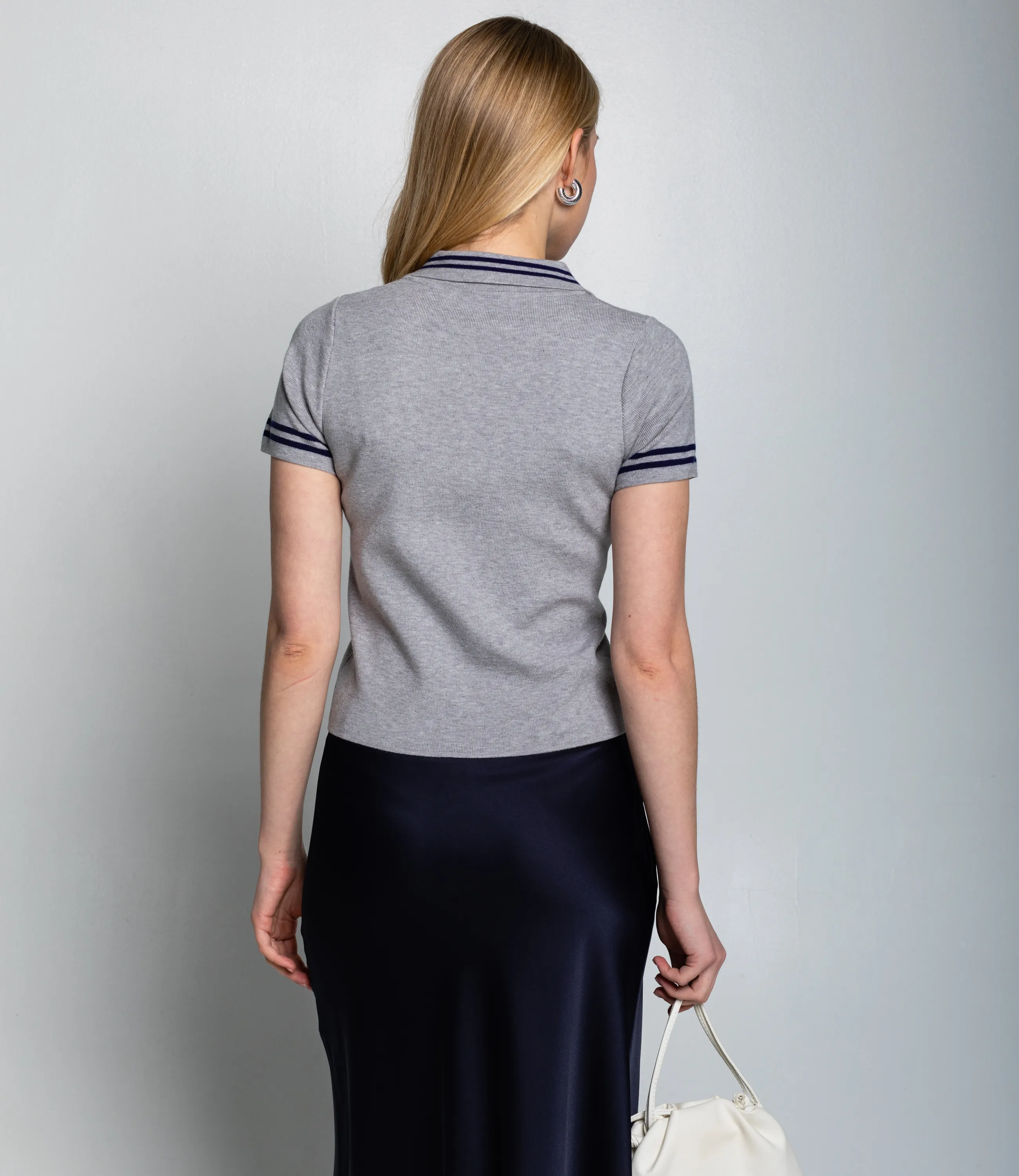 Футболка #КТ8168, серый - фото 3