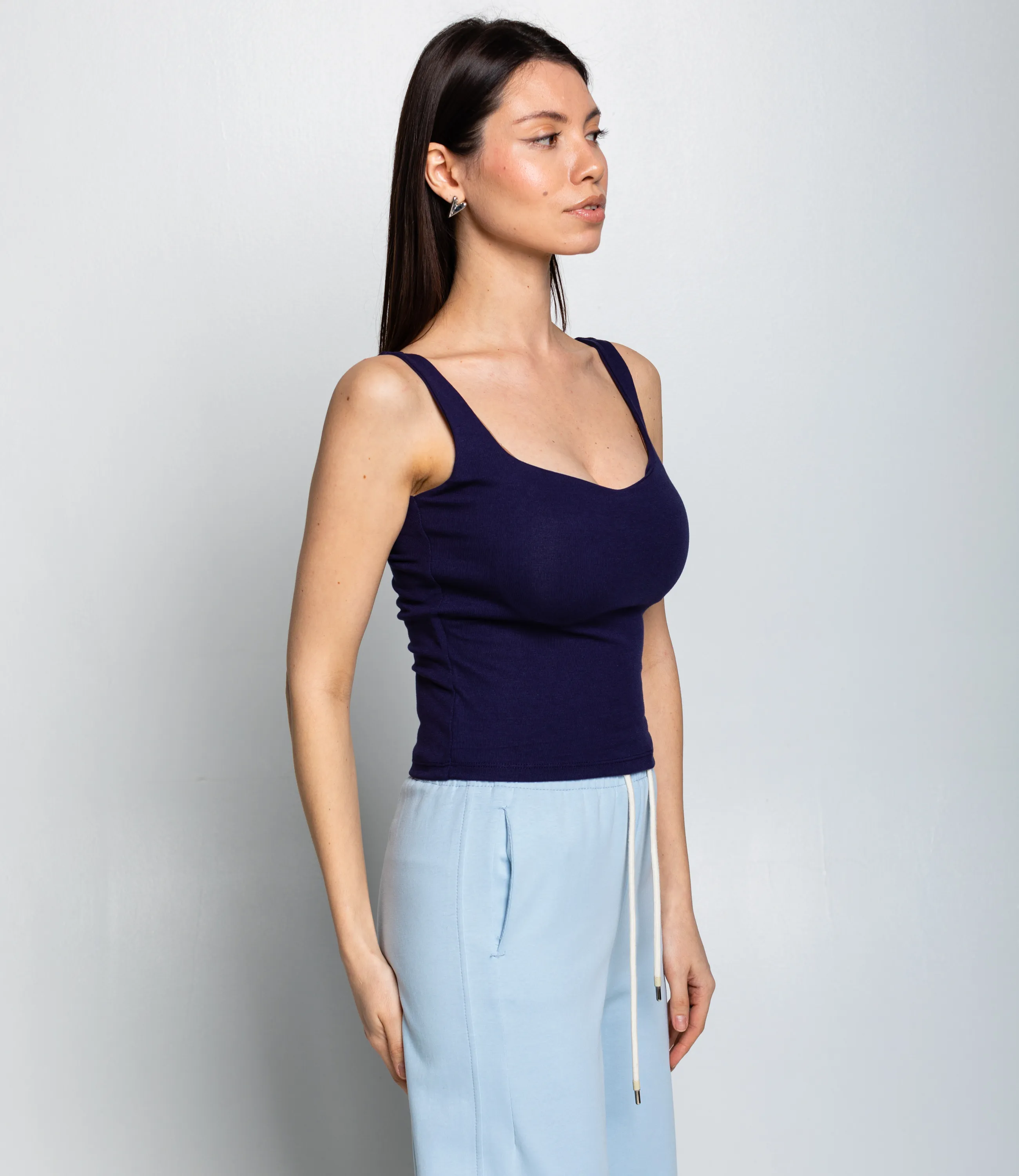 Топ #КТ323 (5), тёмно-синий - фото 2