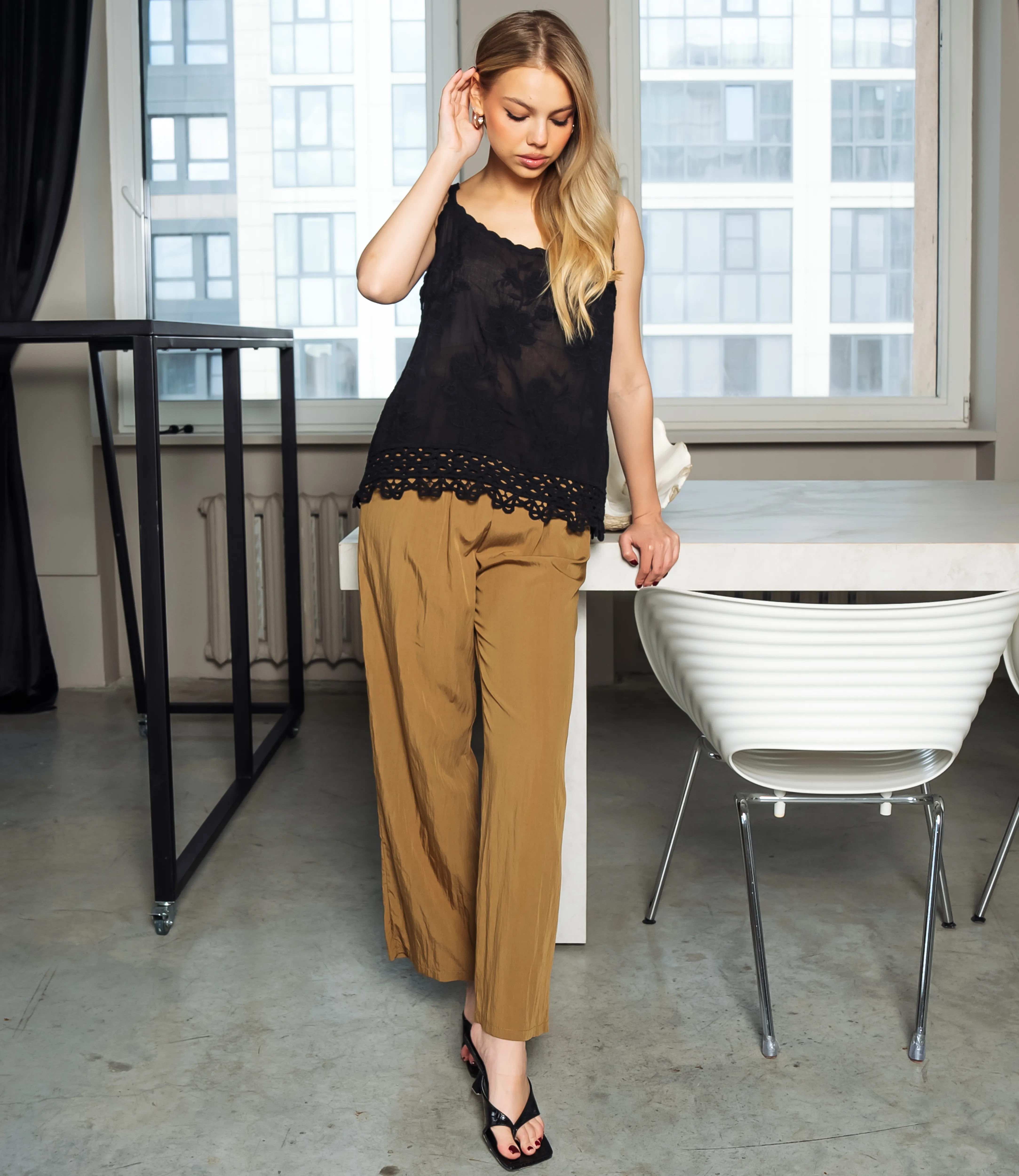 Топ #КТ018 (1)-5, чёрный - фото 4