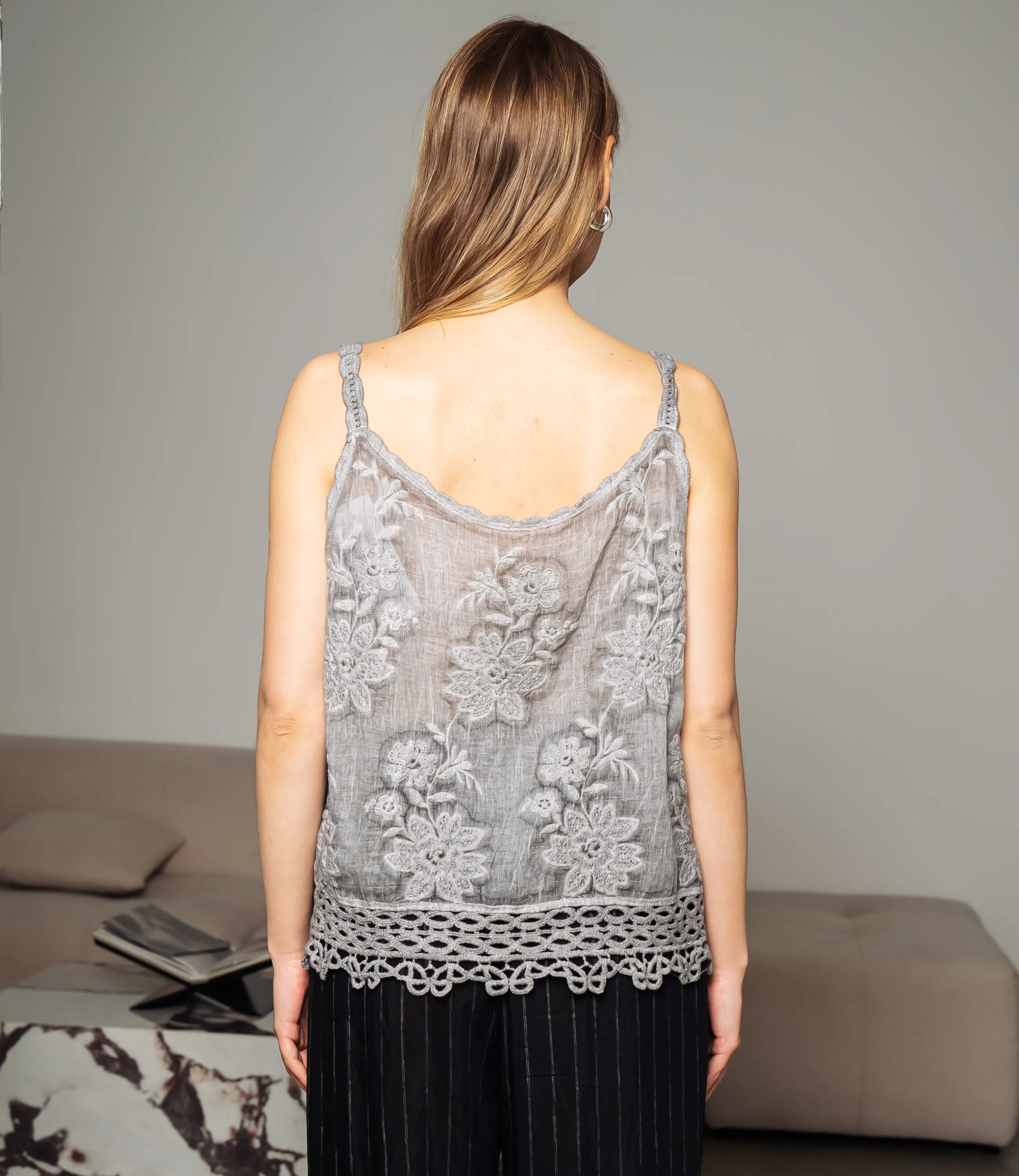 Топ #КТ018 (1)-5, серый - фото 3