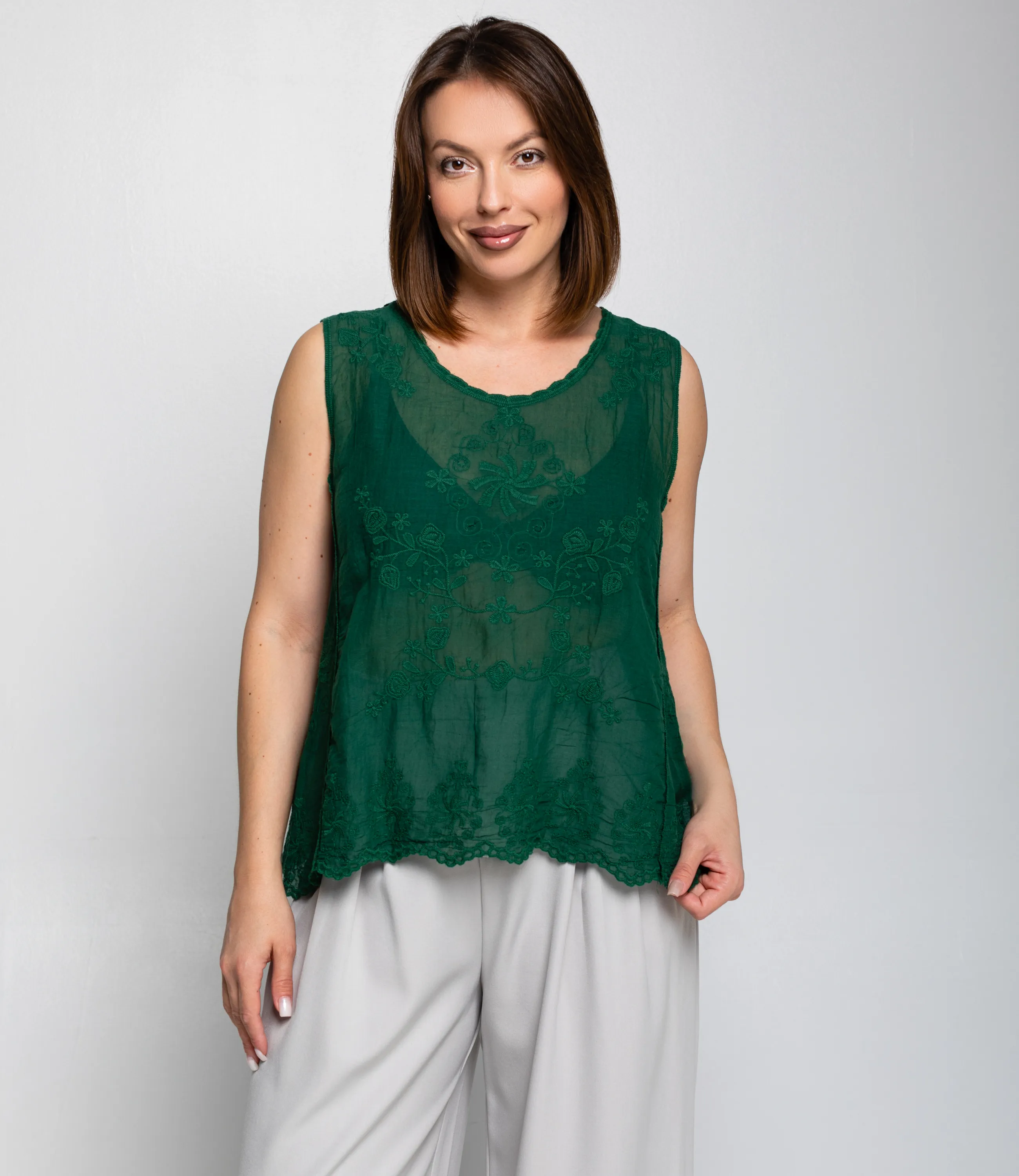 Топ #КТ005 (3), изумрудный - фото 1