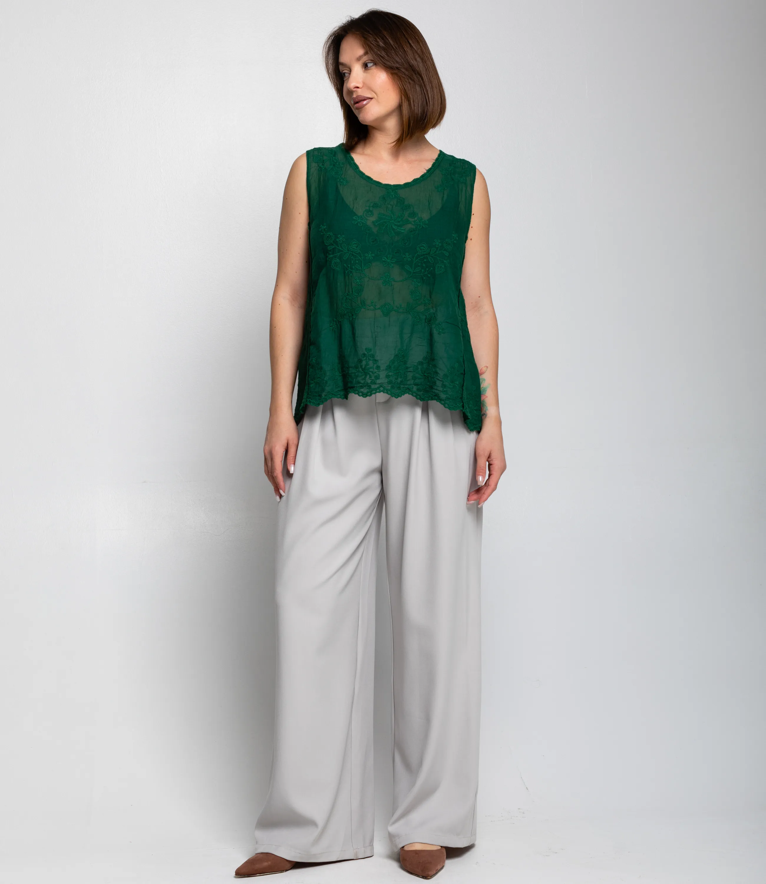 Топ #КТ005 (3), изумрудный - фото 4