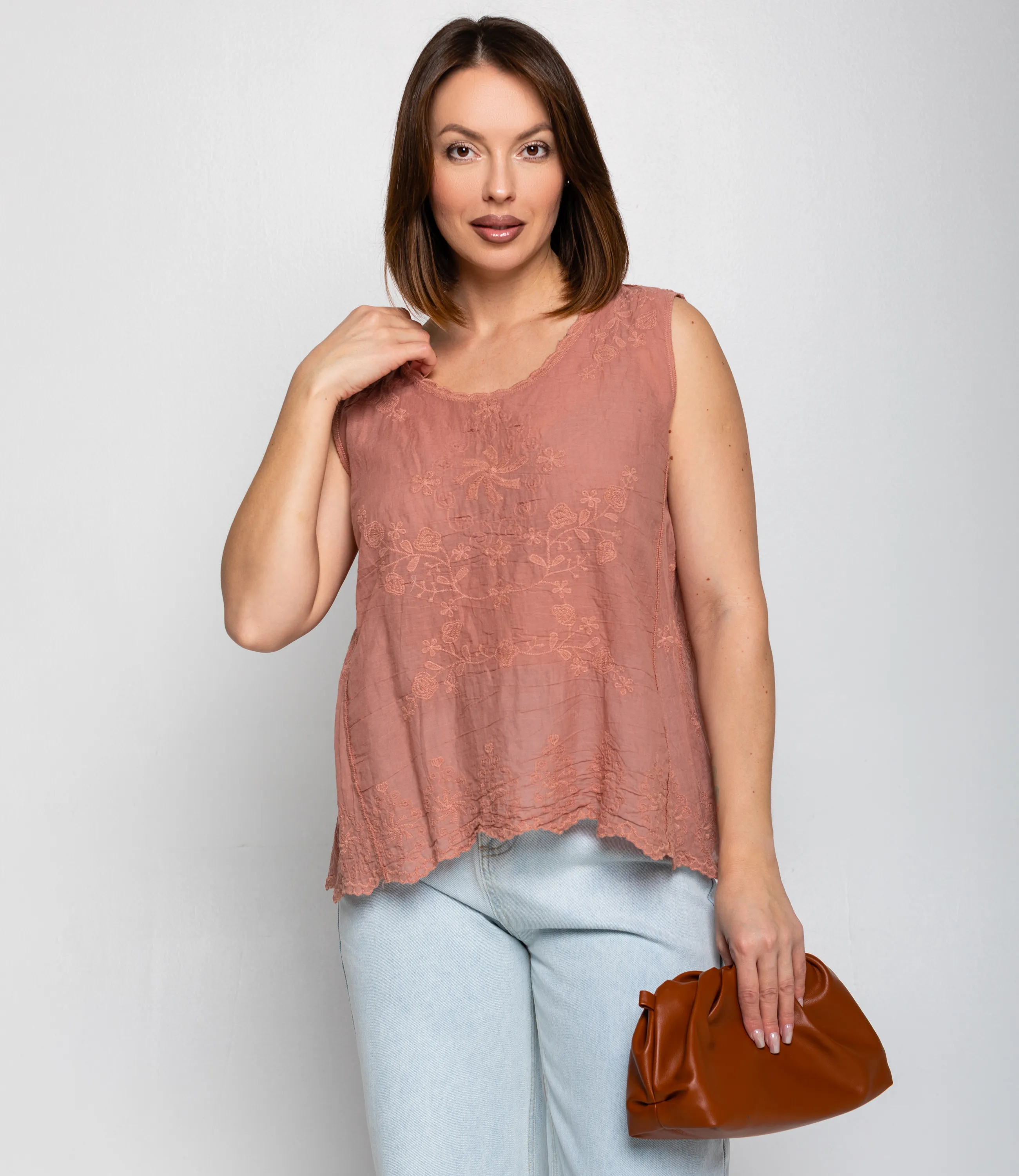 Топ #КТ005 (3), пудровый - фото 1