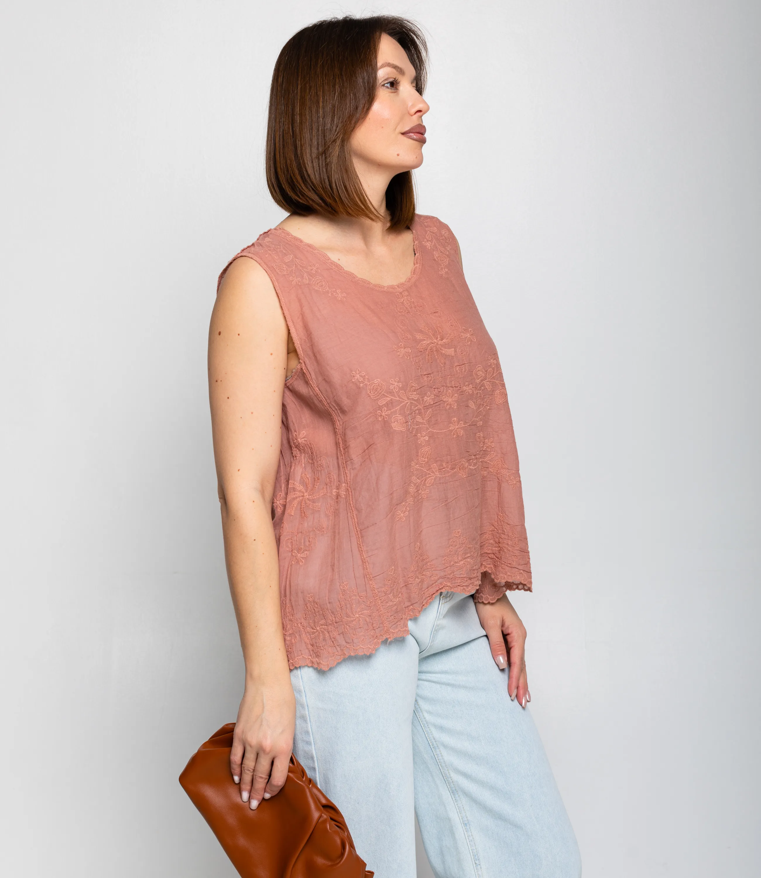 Топ #КТ005 (3), пудровый - фото 2