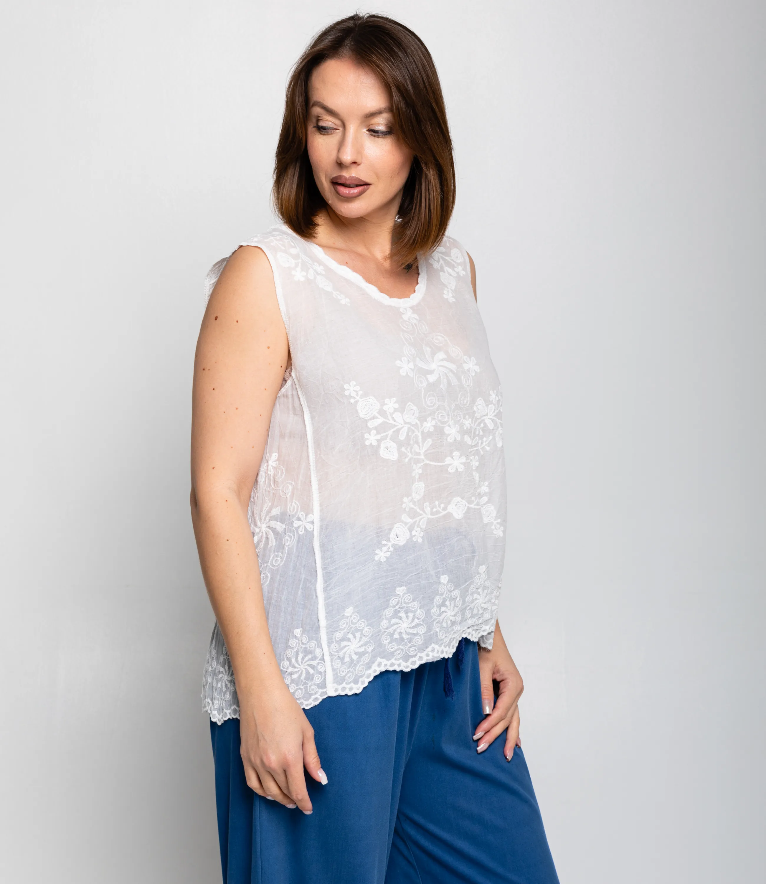 Топ #КТ005 (3), белый - фото 2