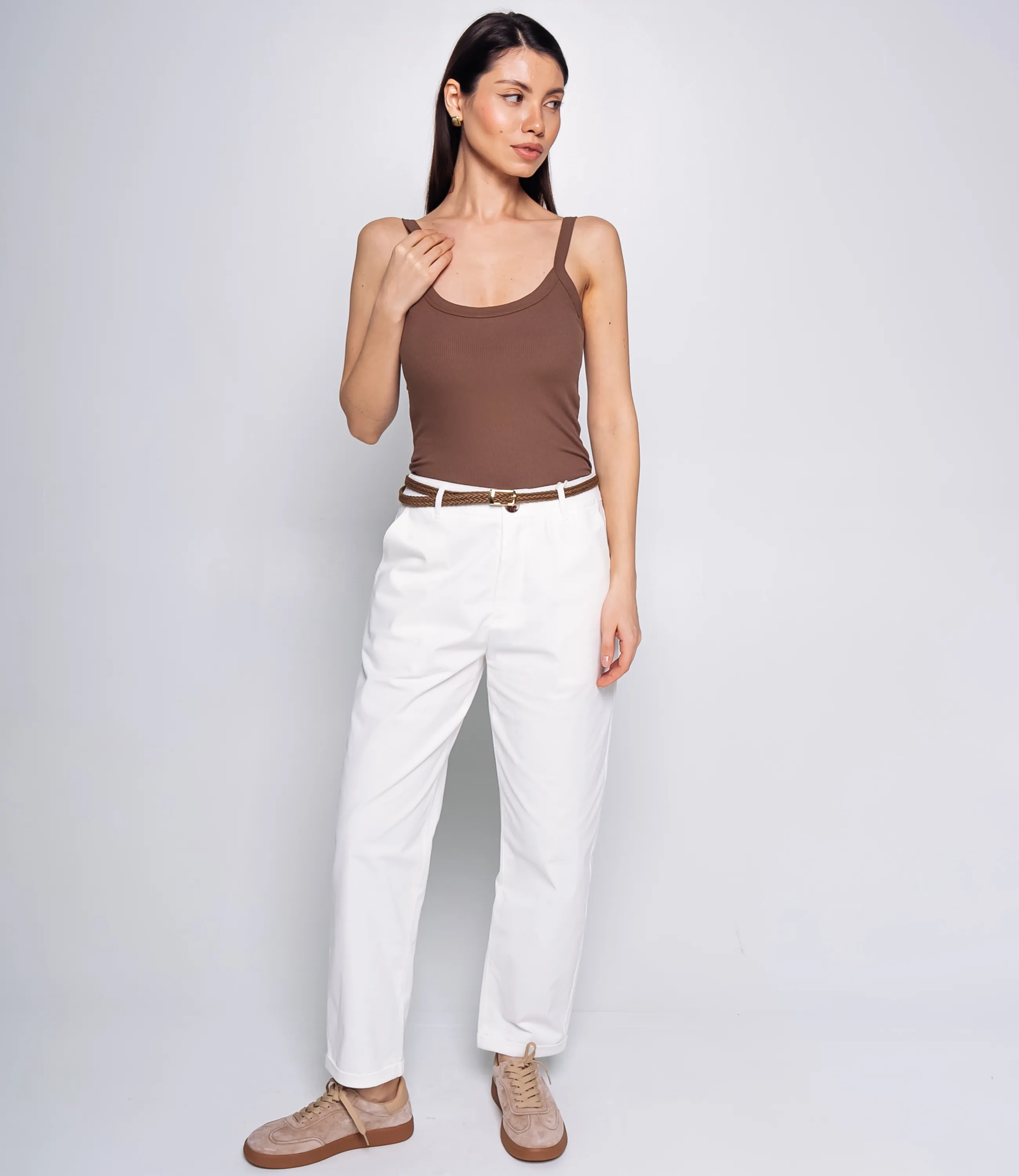 Топ #КТ6607 (4), коричневый - фото 4