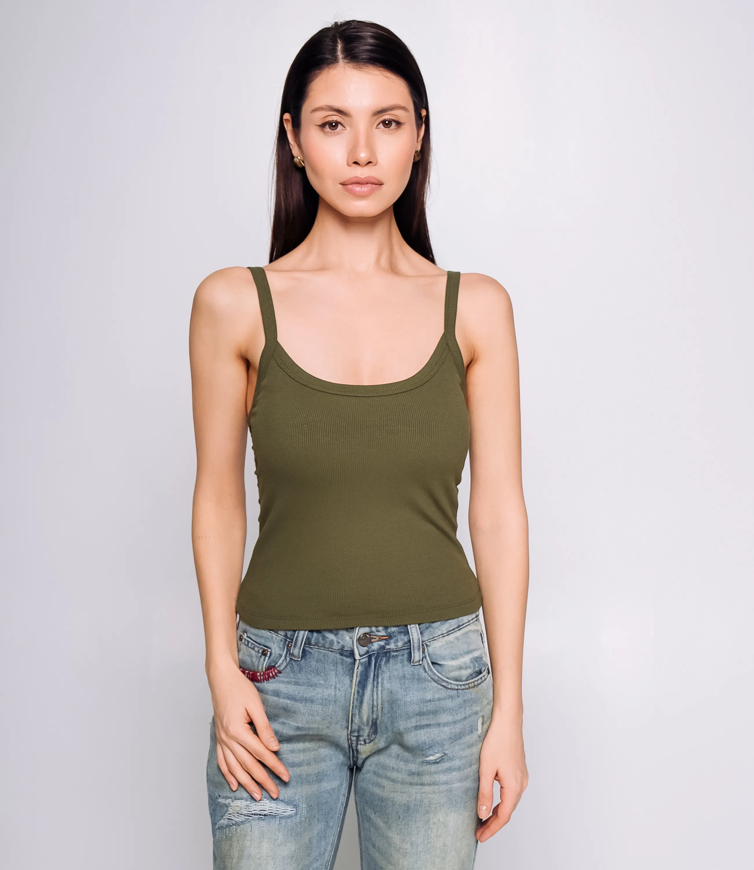 Топ #КТ6607 (4), зелёный - фото 1