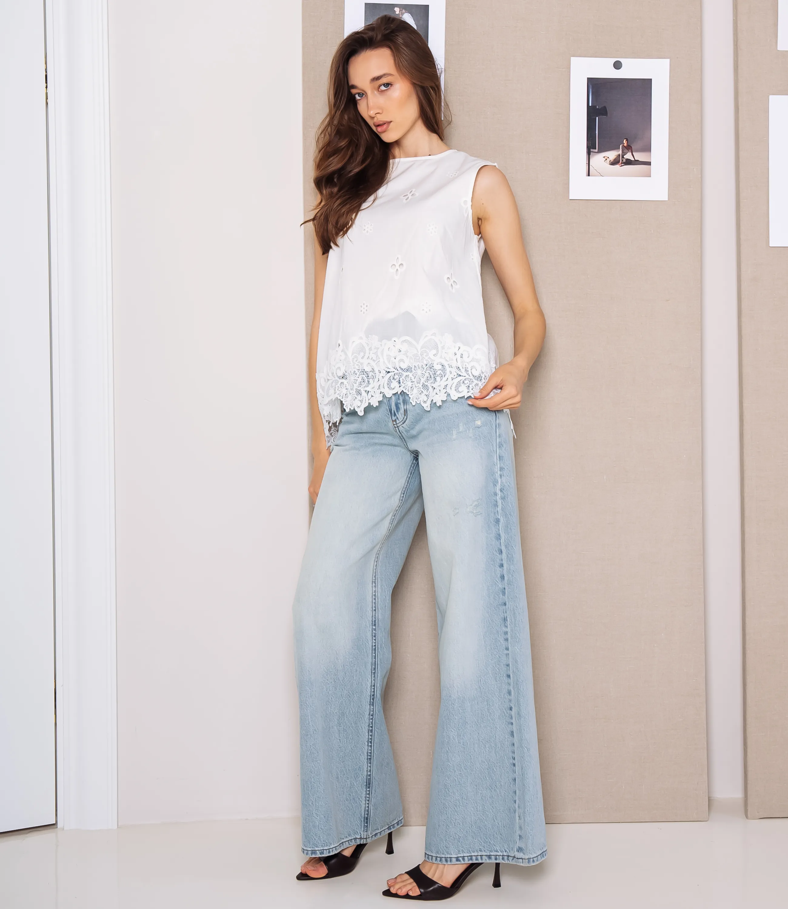 Блуза #КТ2550 (1), белый - фото 4