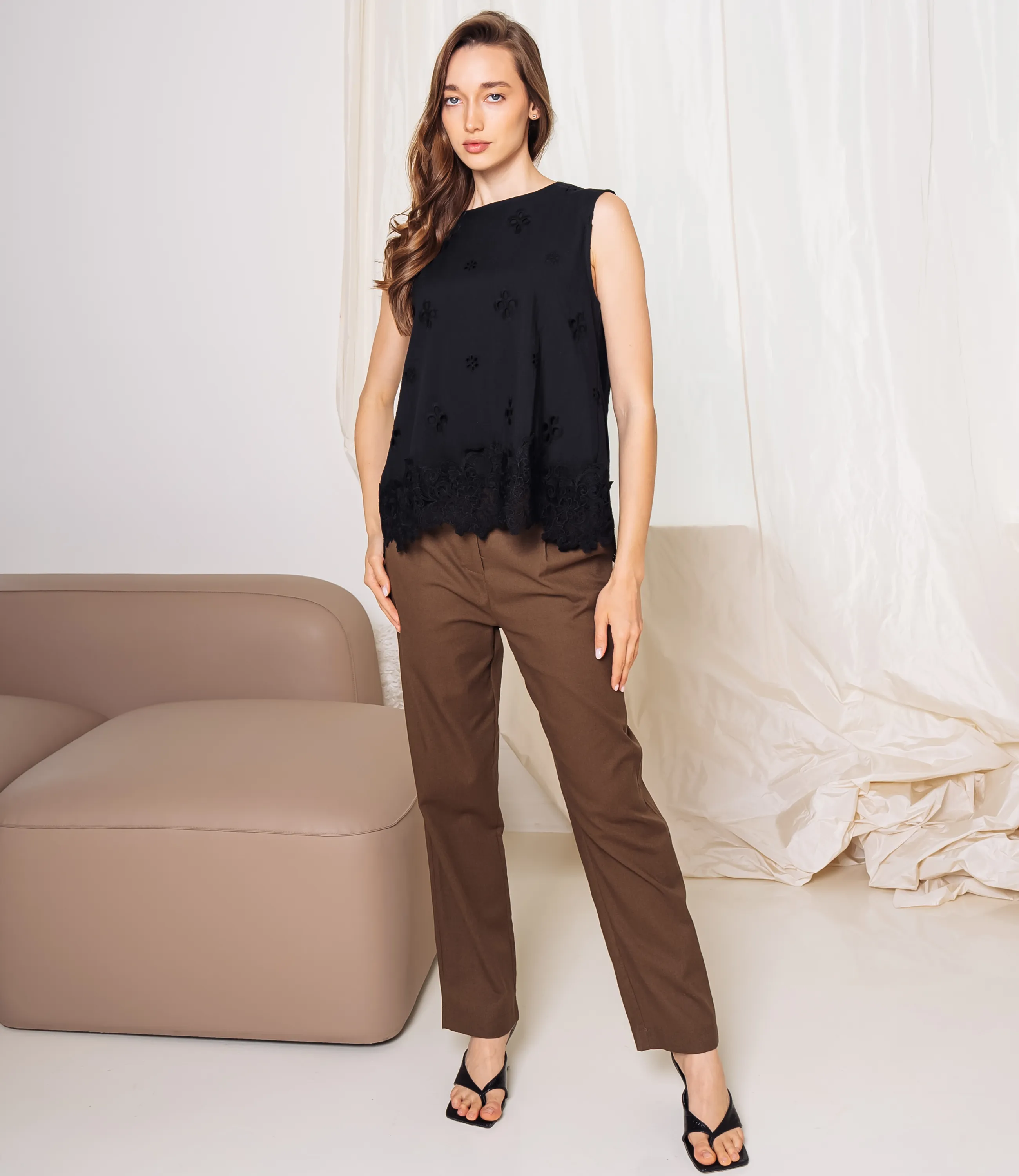 Блуза #КТ2550 (1), чёрный - фото 4