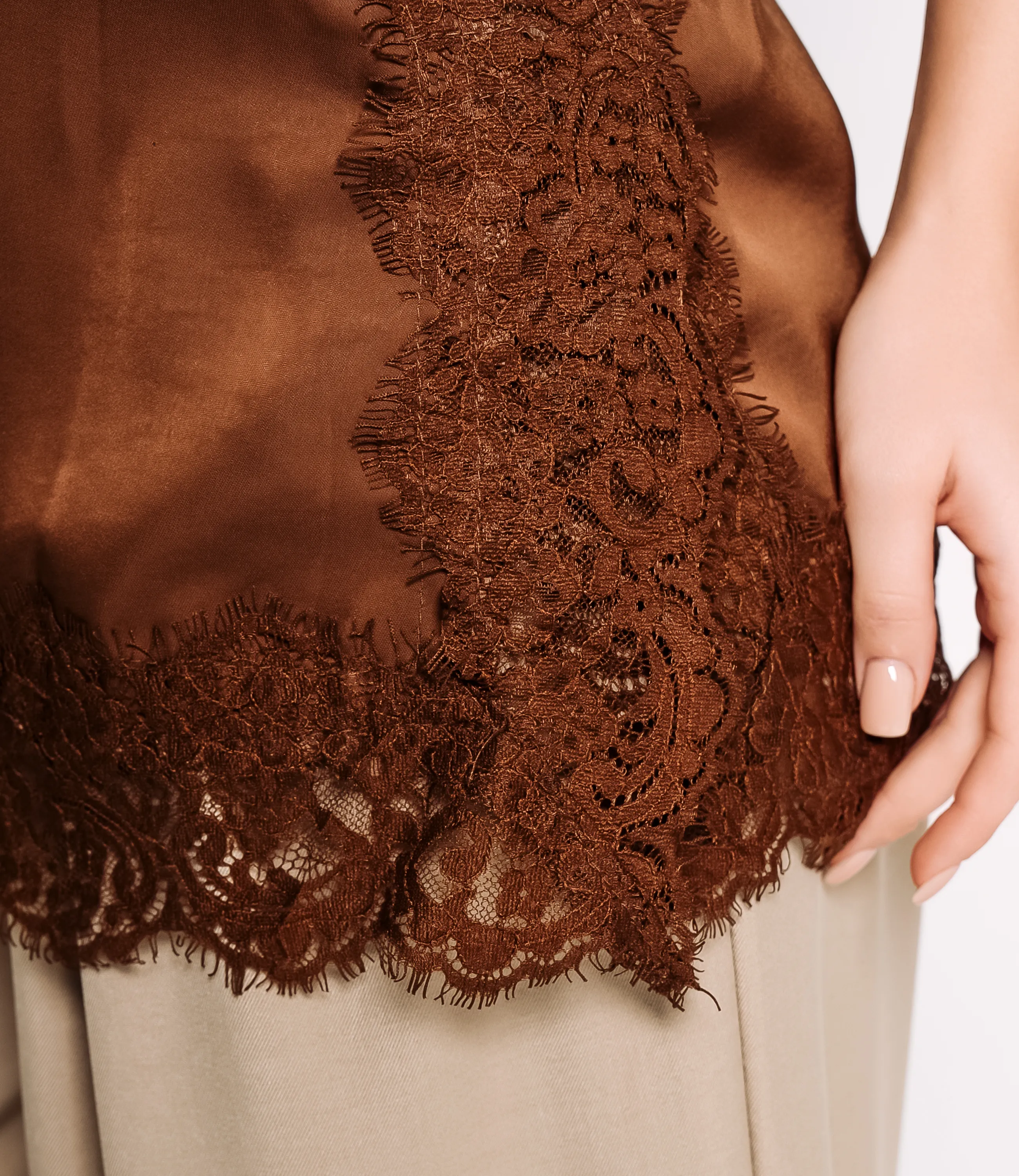 Топ #КТ6742 (1), шоколадный - фото 5