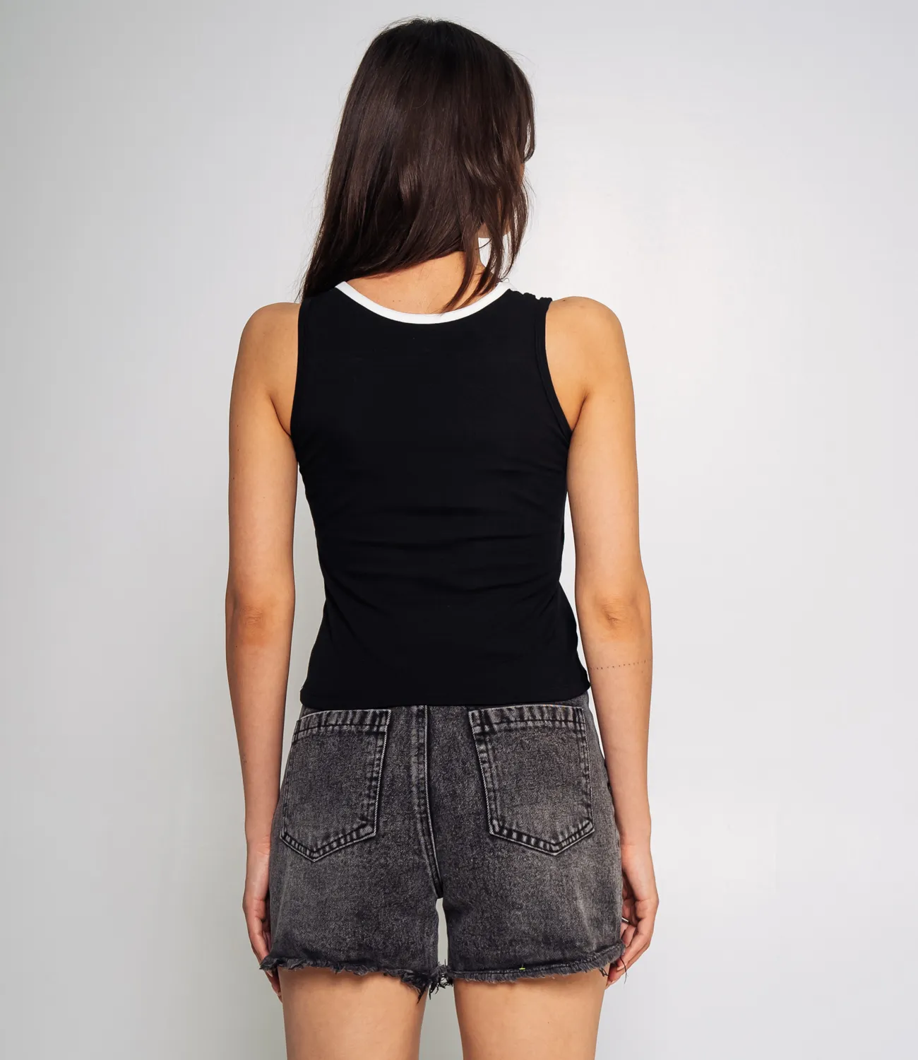 Топ #КТ88802, чёрный - фото 3