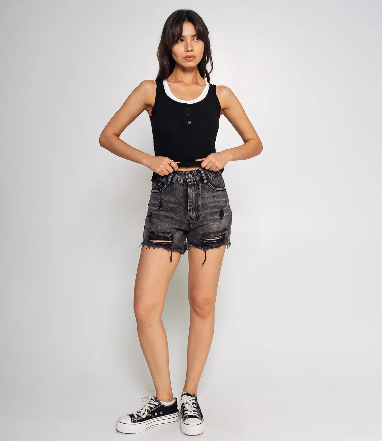 Топ #КТ88802, чёрный - фото 4