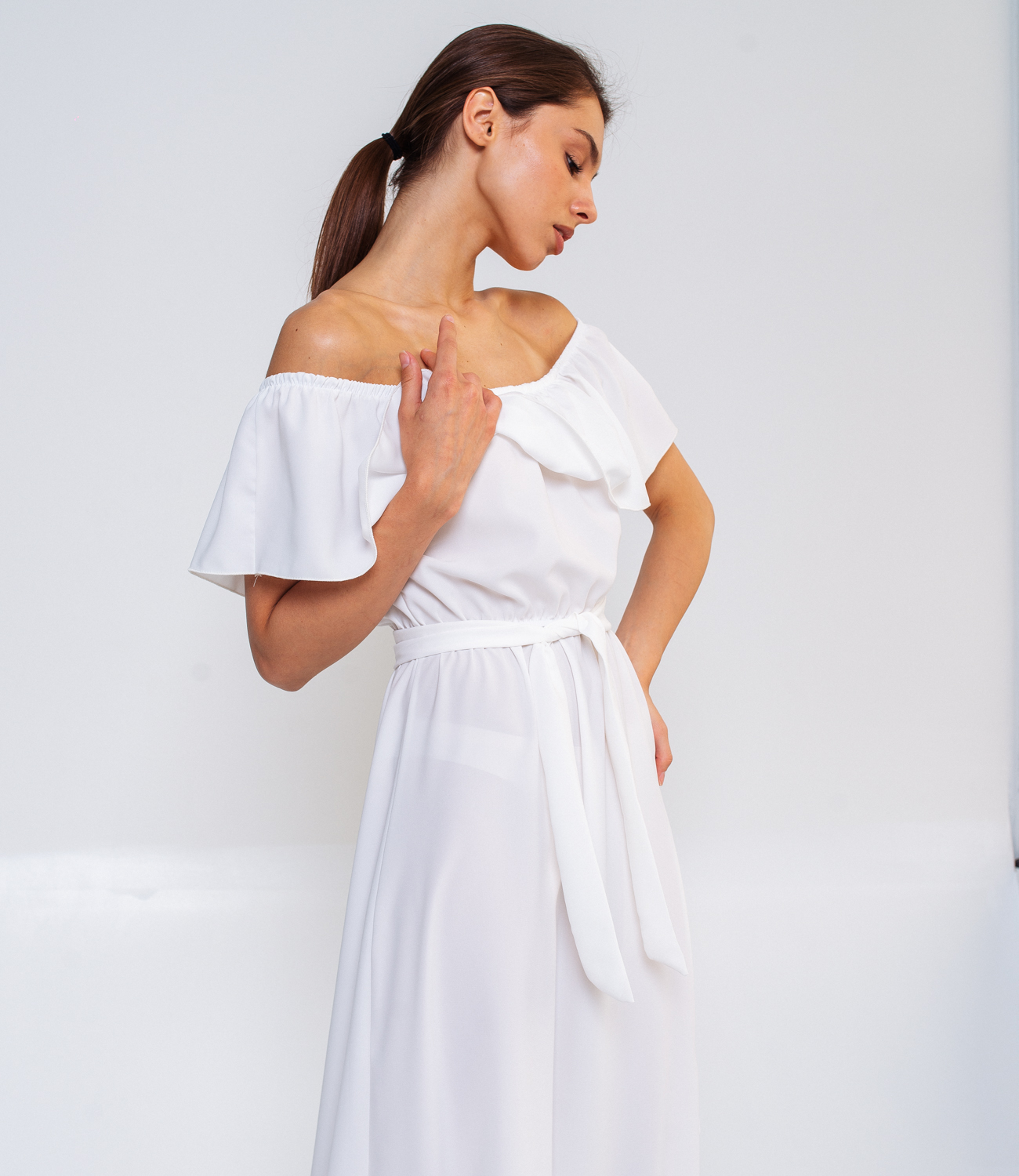 Платье #БШ1461, белый - фото 5