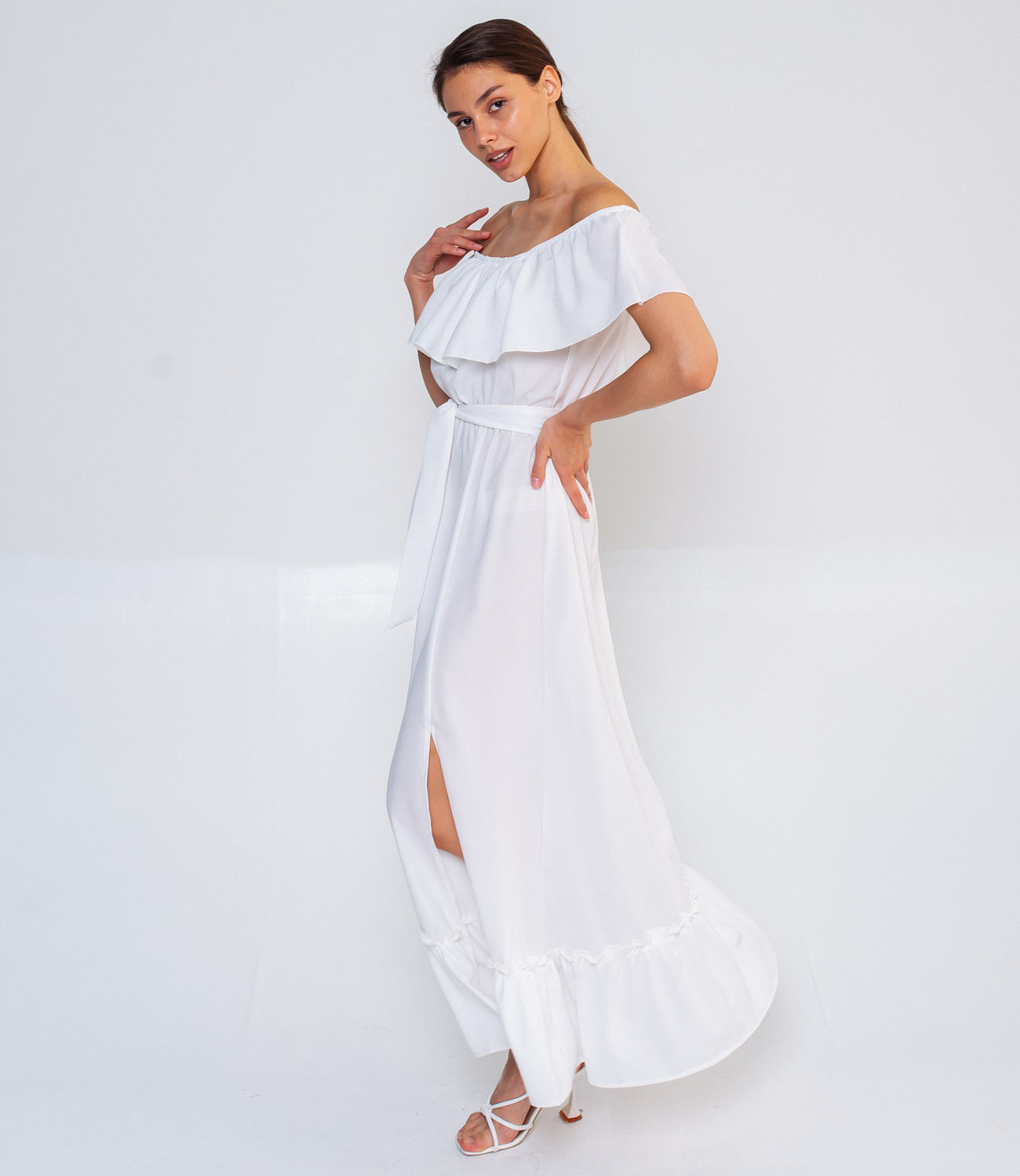 Платье #БШ1461, белый - фото 3