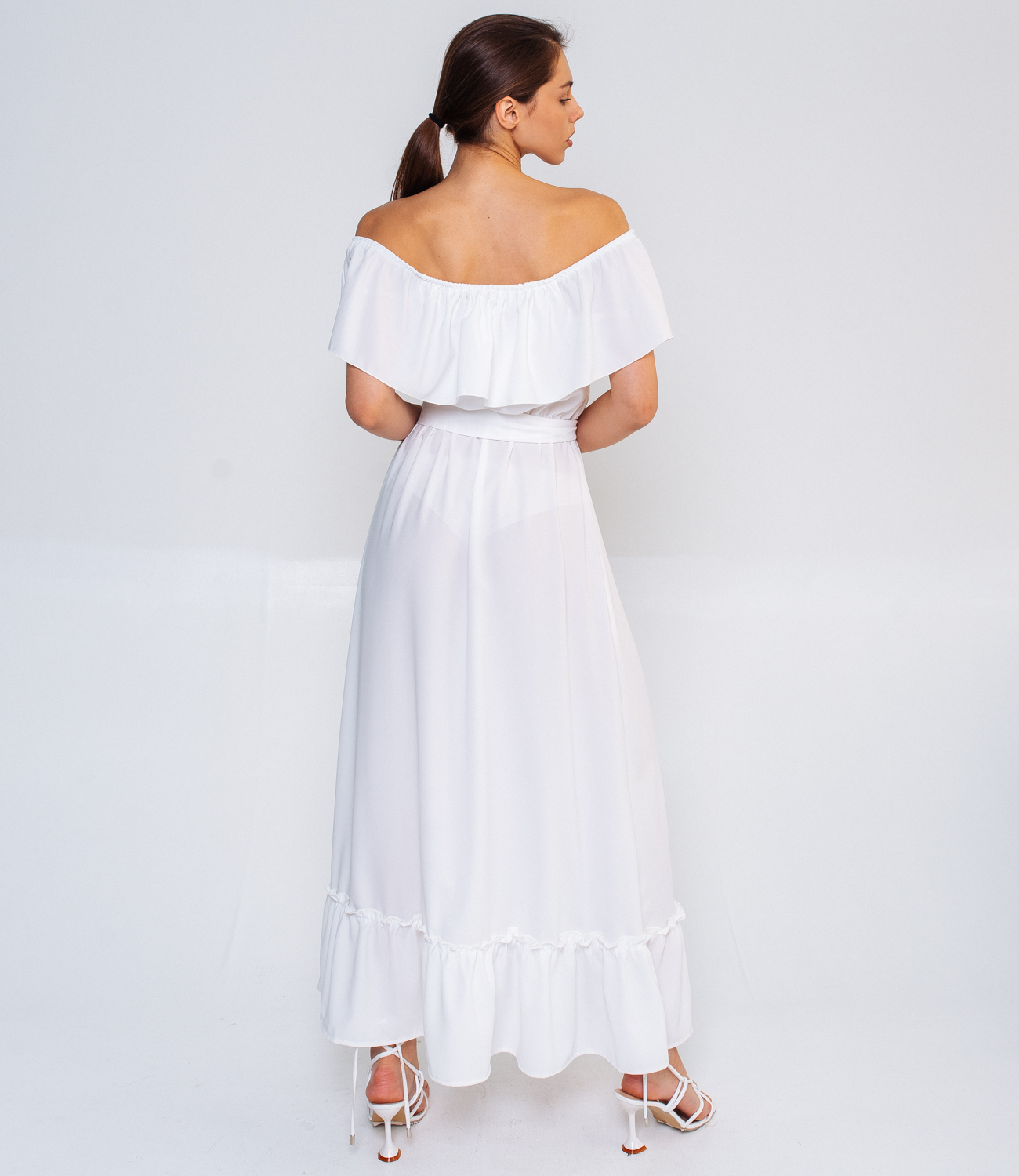 Платье #БШ1461, белый - фото 4