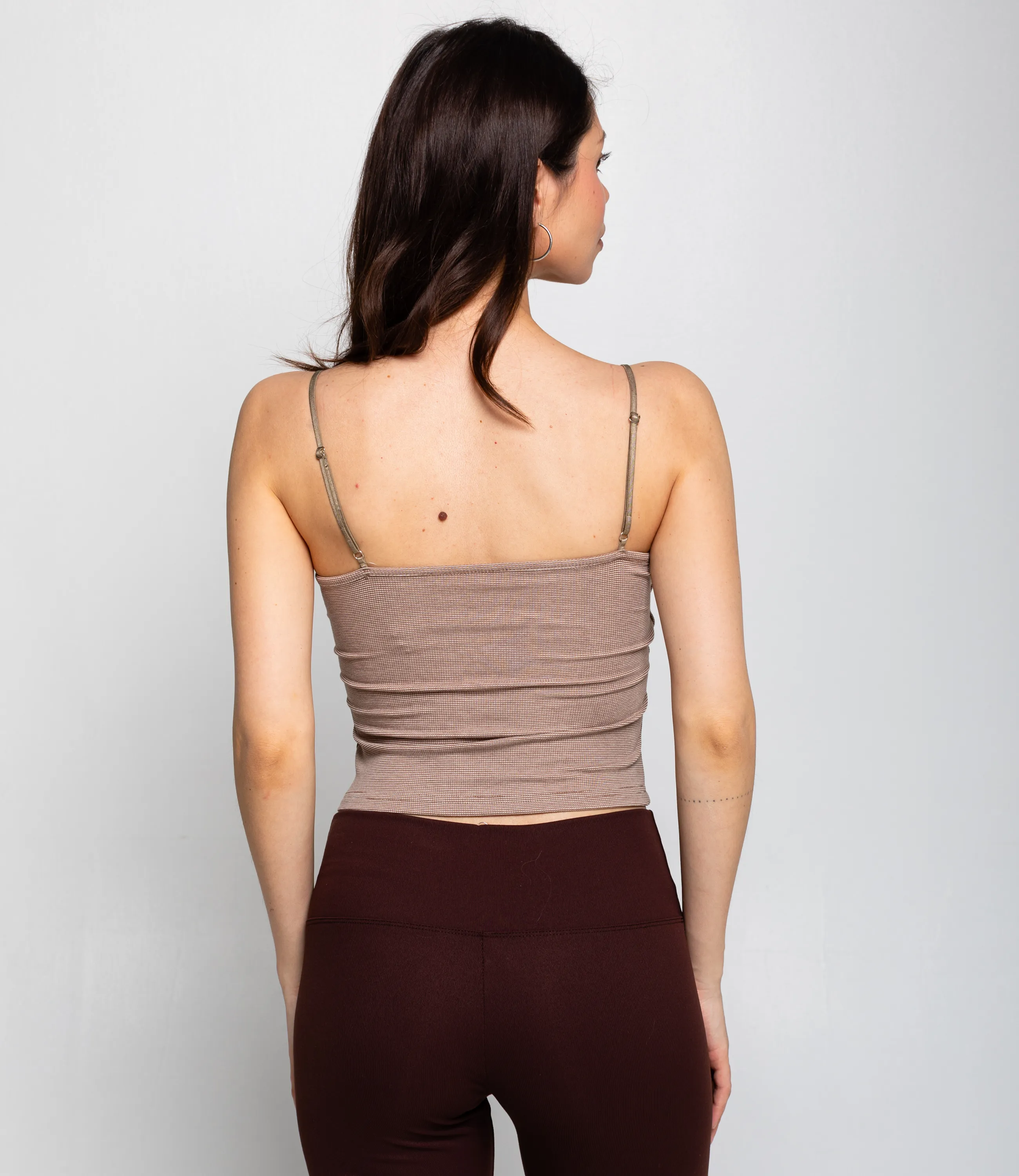 Топ #КТ68019, бежево-серый - фото 3