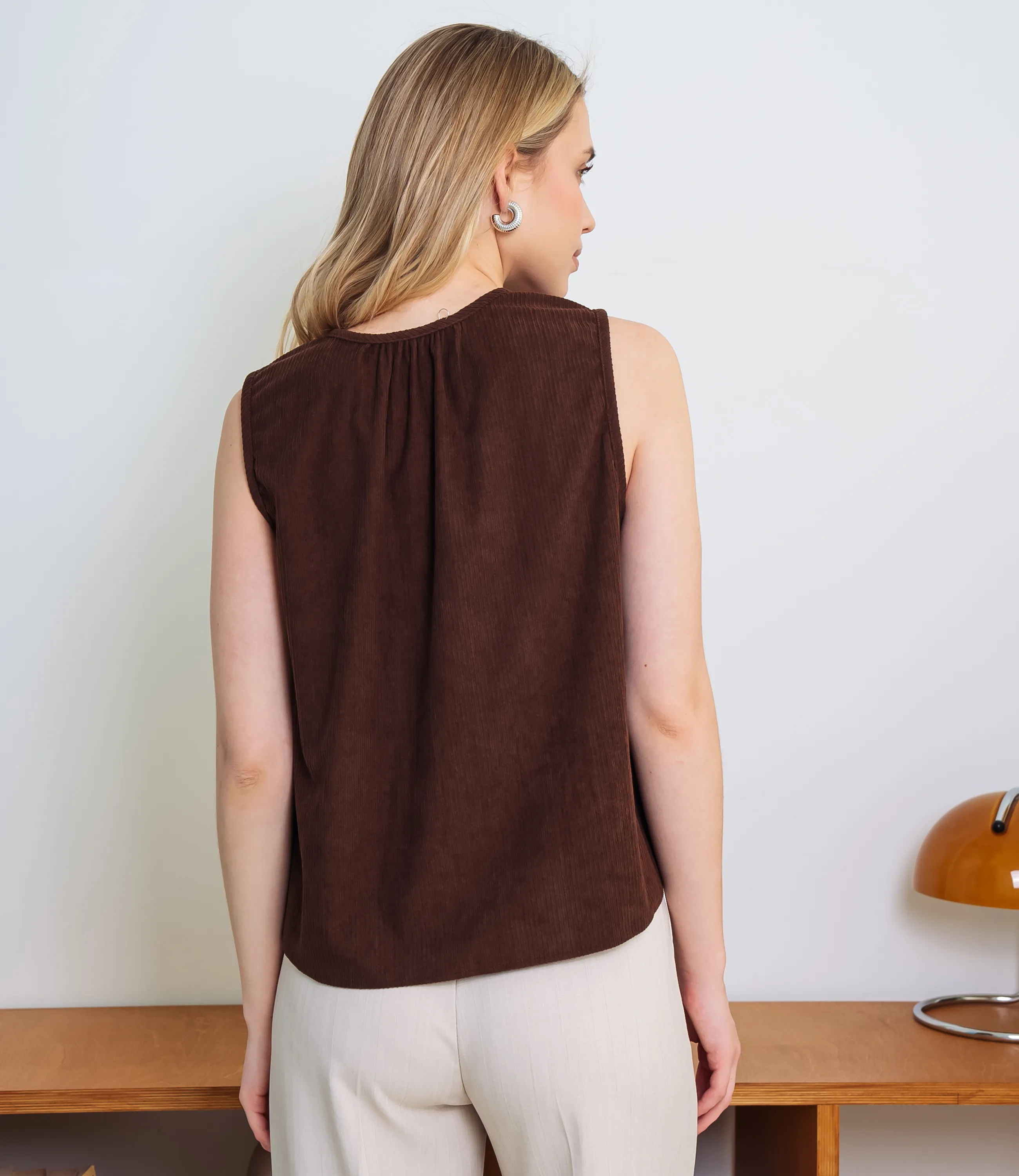 Топ #КТ73601, шоколадный - фото 3