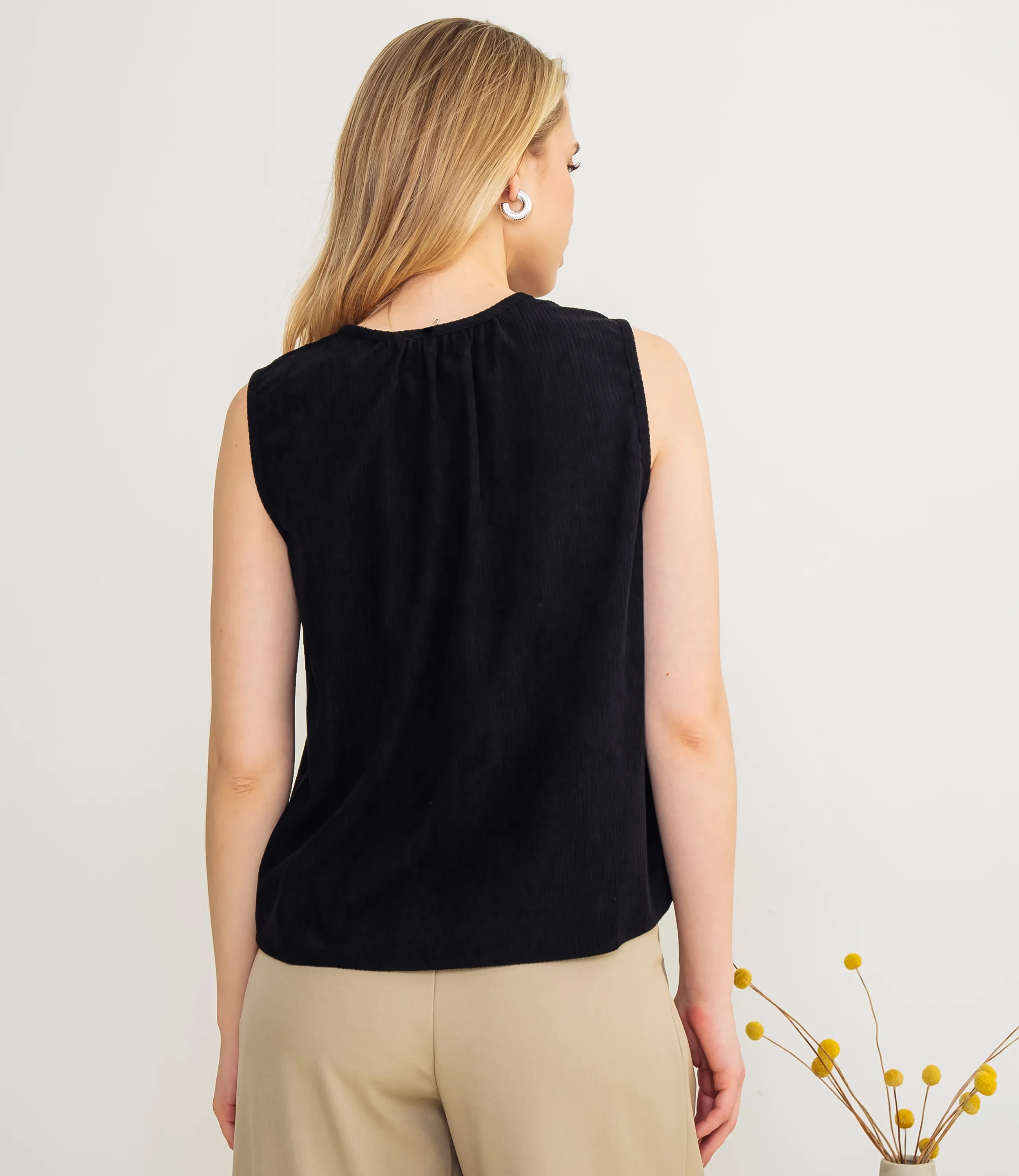 Топ #КТ73601, чёрный - фото 3