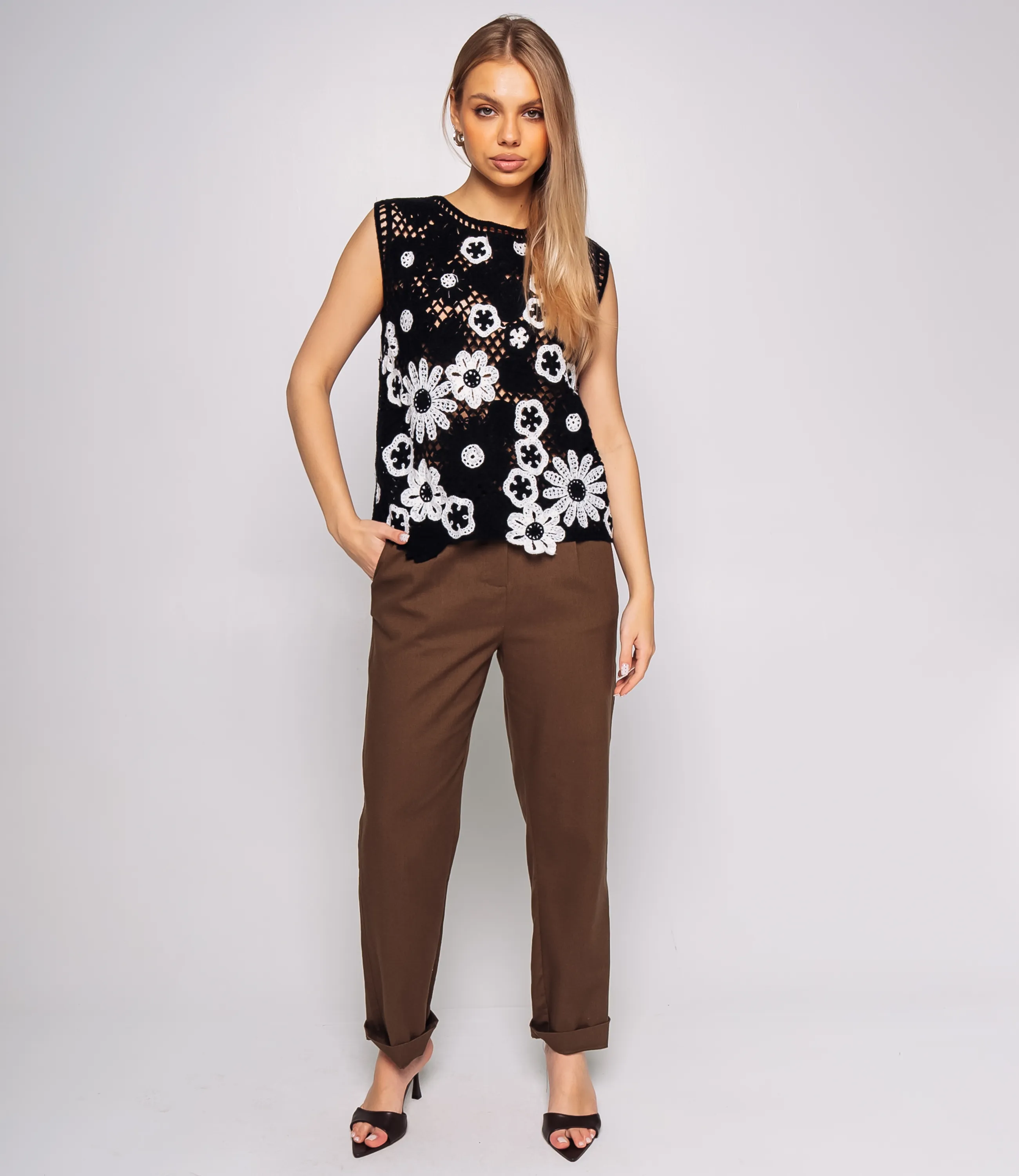 Топ #КТ709 (2), чёрный - фото 4