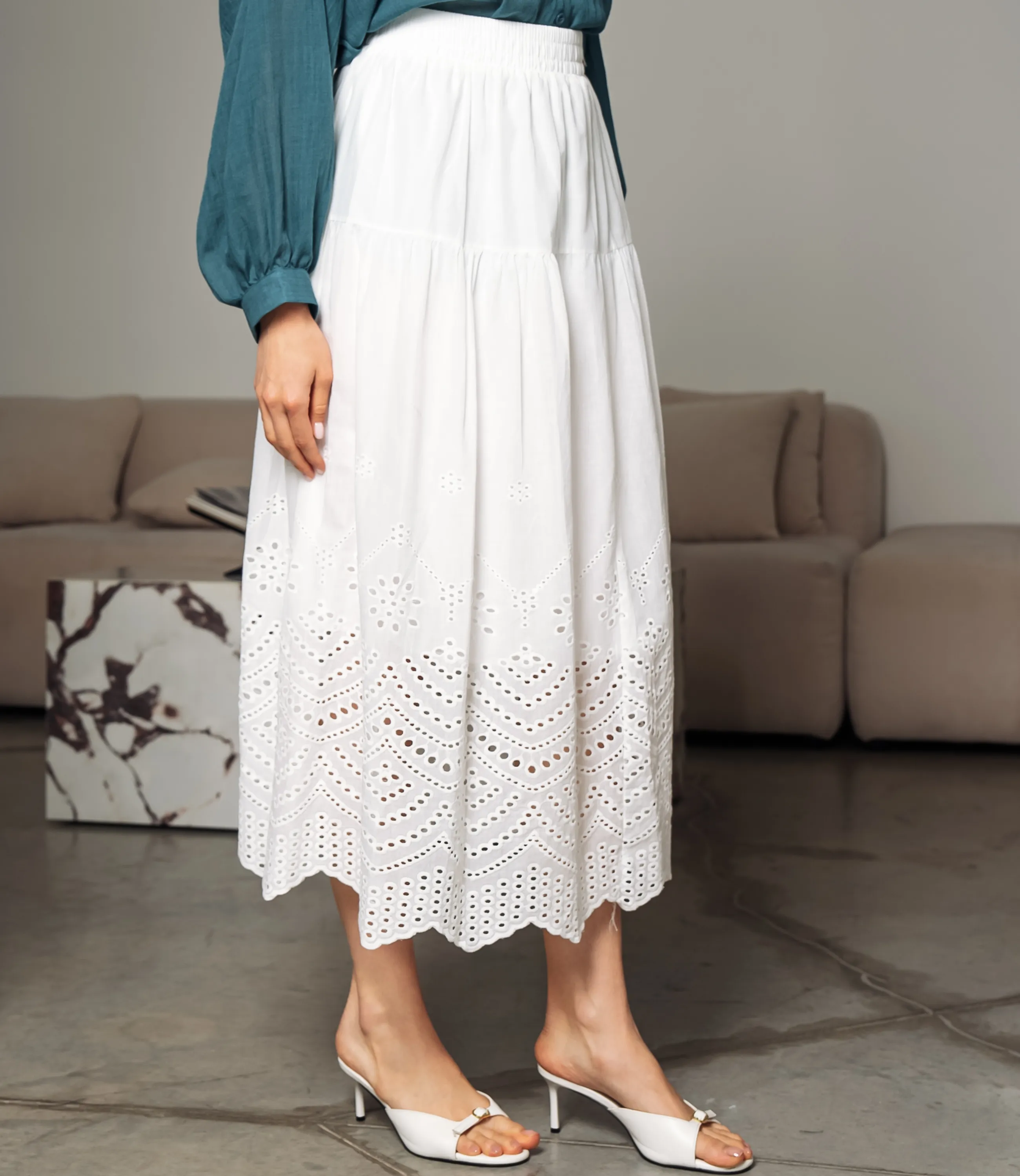 Юбка #КТ2114 (1), белый - фото 3