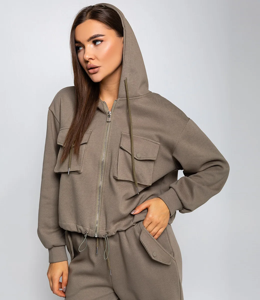 Спортивный костюм #КТ8872 (1), оливковый - фото 5