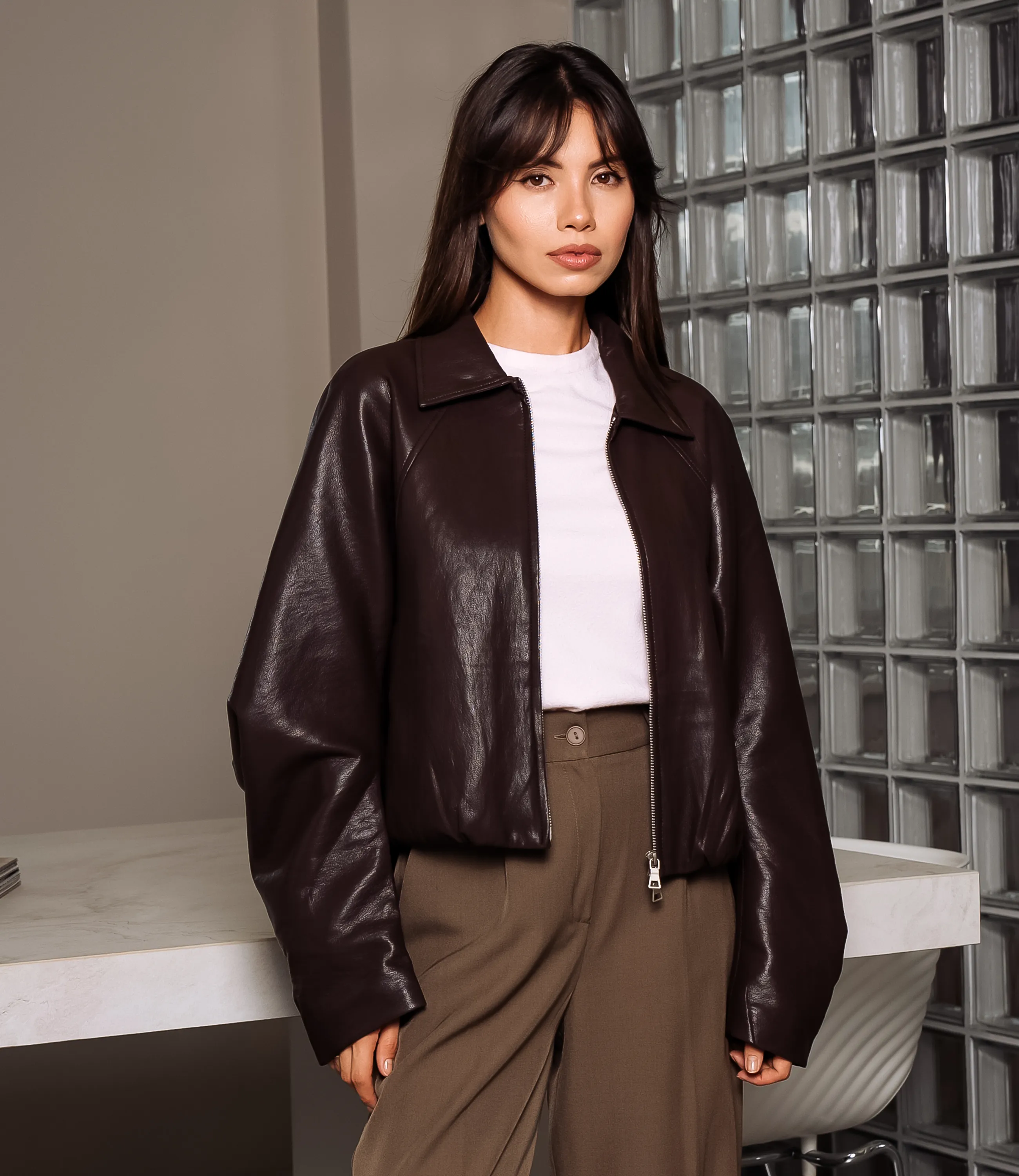 Куртка #КТ619108, шоколадный - фото 1