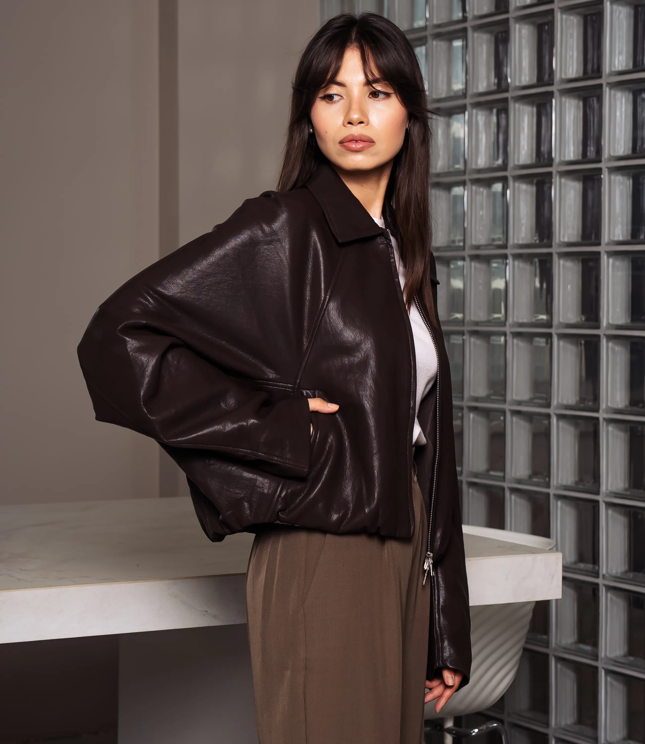 Куртка #КТ619108, шоколадный - фото 2