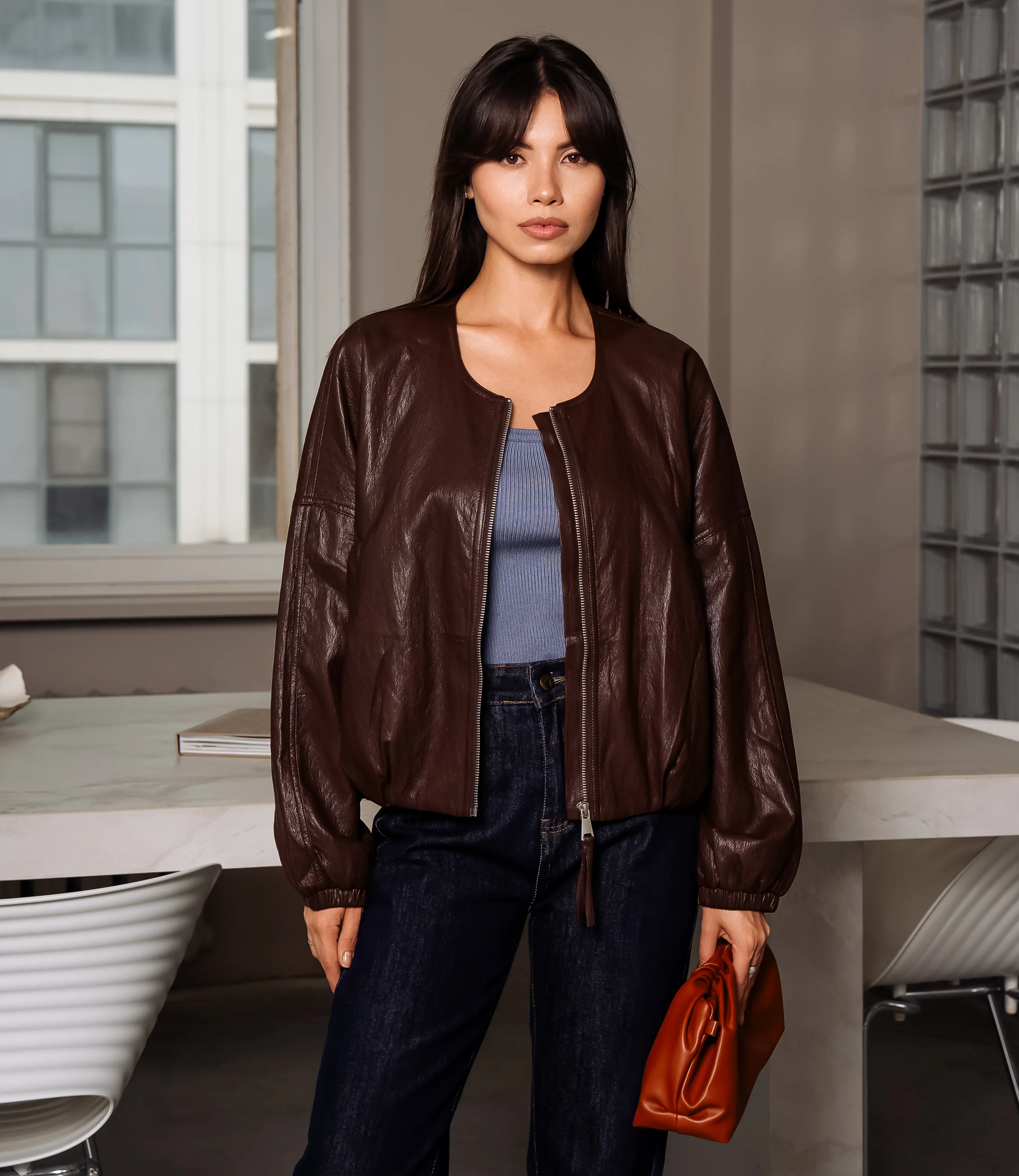 Куртка #КТ619037, шоколадный - фото 1