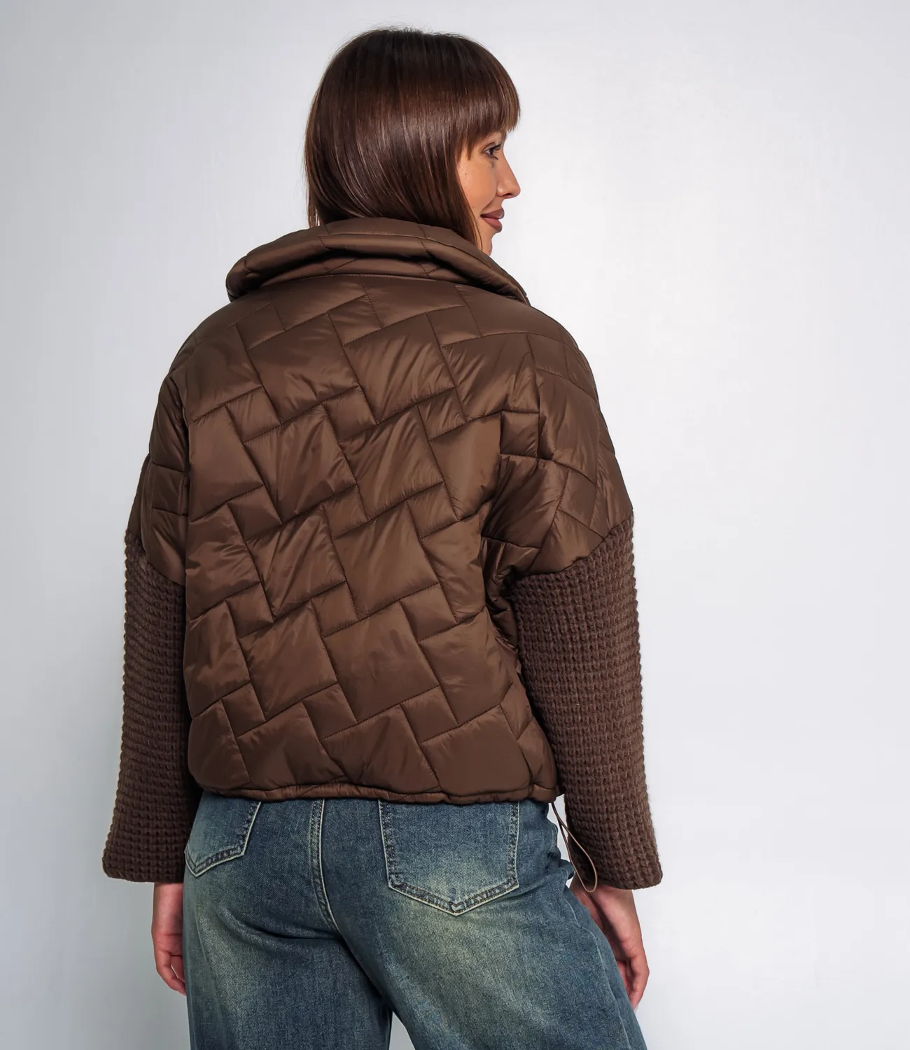 Куртка #КТ58816, шоколадный - фото 3