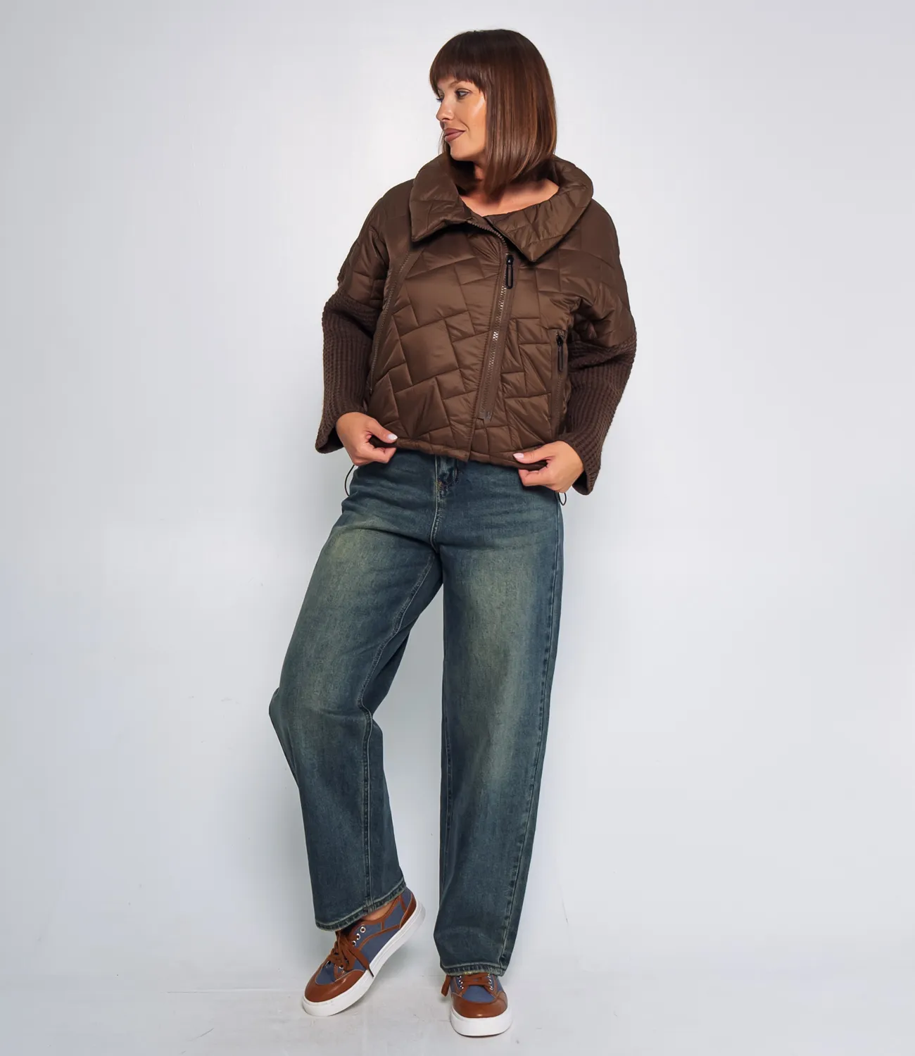 Куртка #КТ58816, шоколадный - фото 4