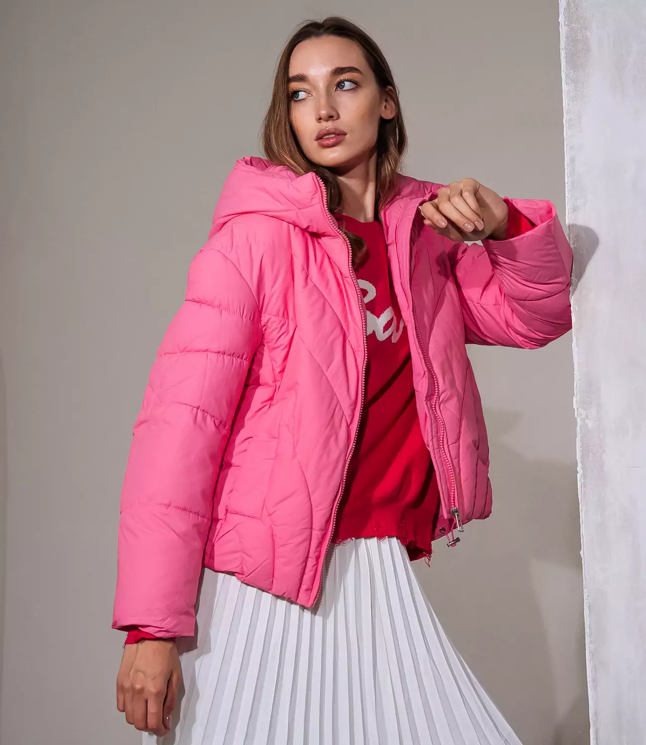 Куртка #КТ016 (3), розовый - фото 3